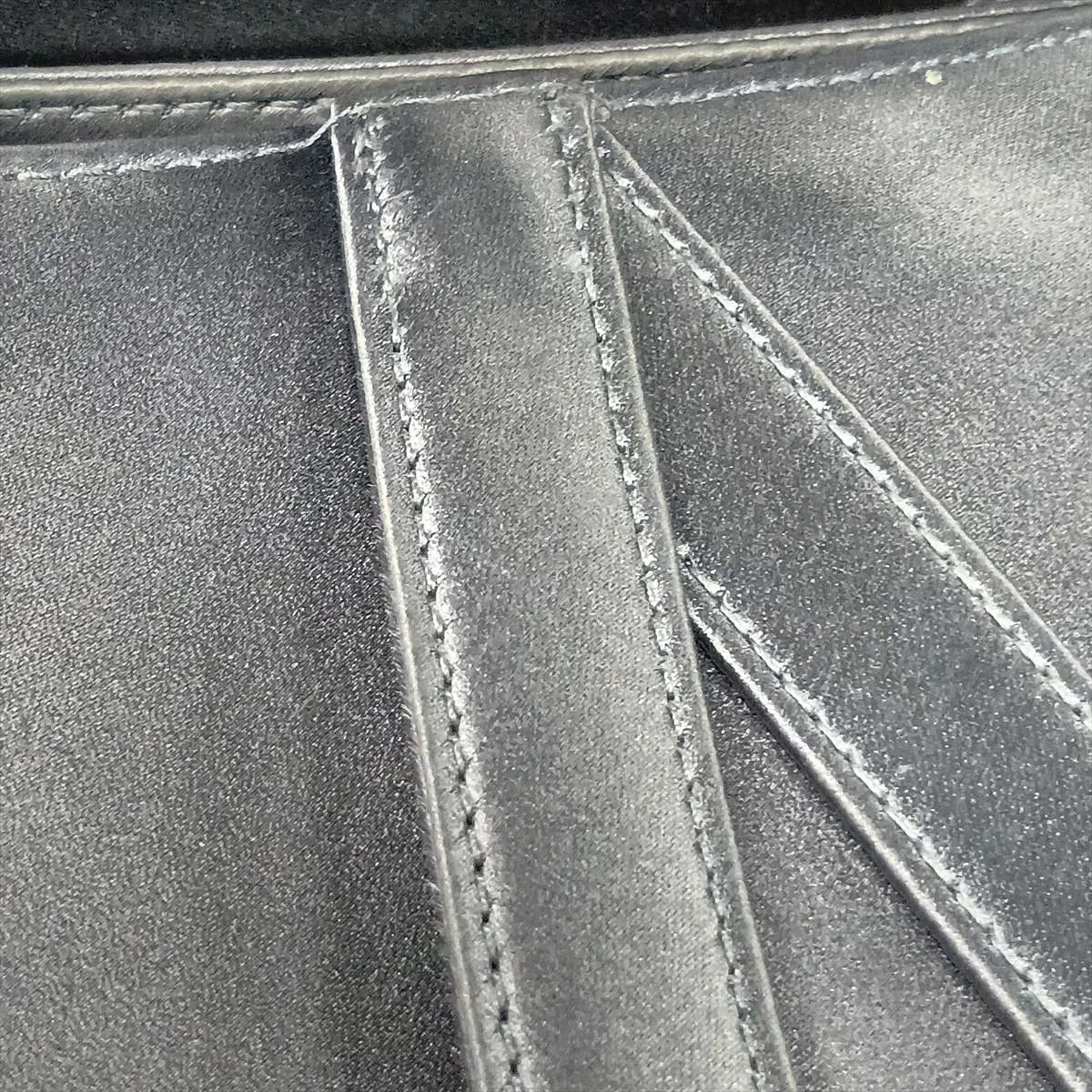 Saddle Satin x Rhinestone Shoulder Bag, Blue — view 15