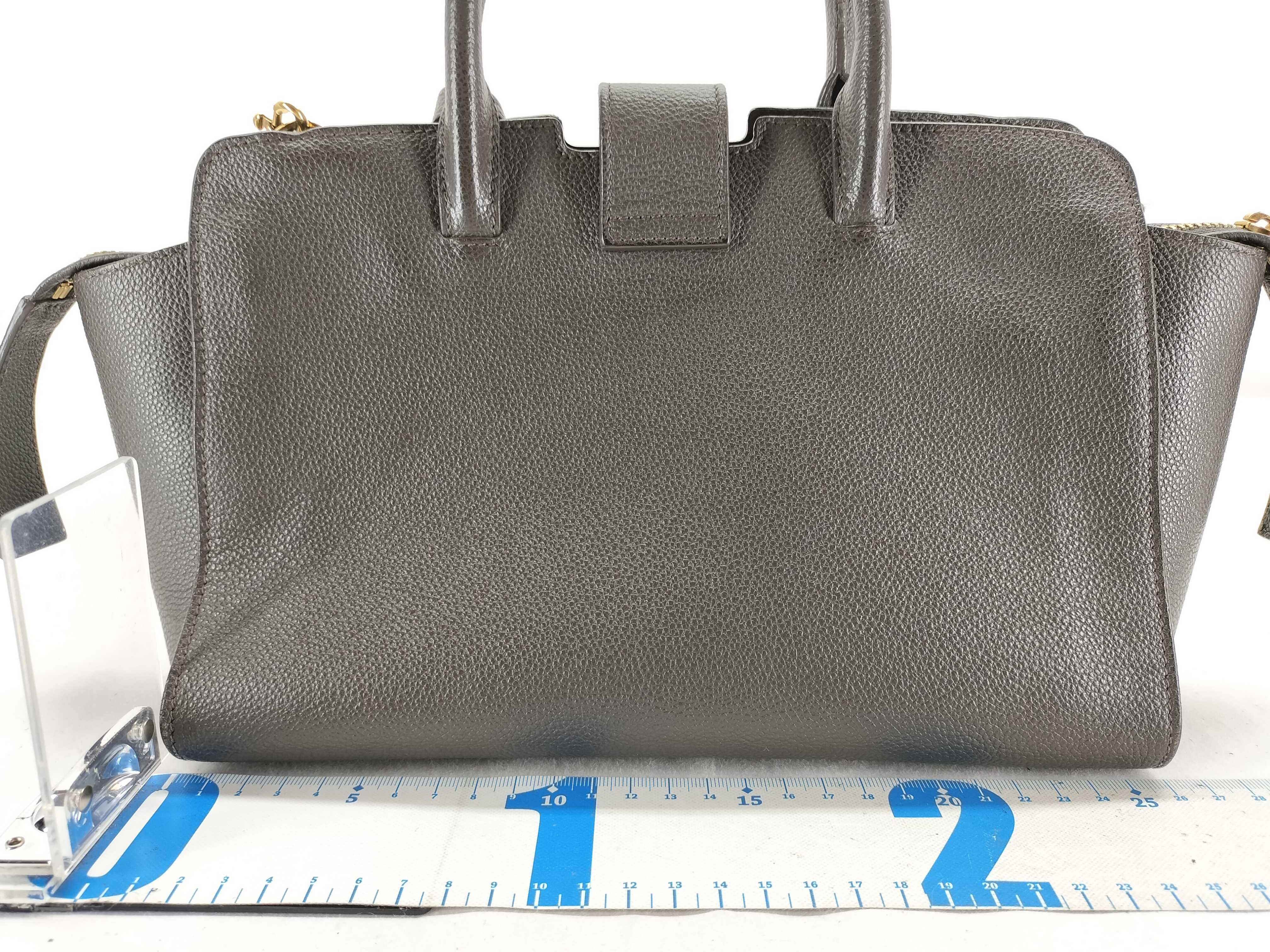 Downtown Cabas Leather Handbag, Greige, 635346 (Handbag) — view 2