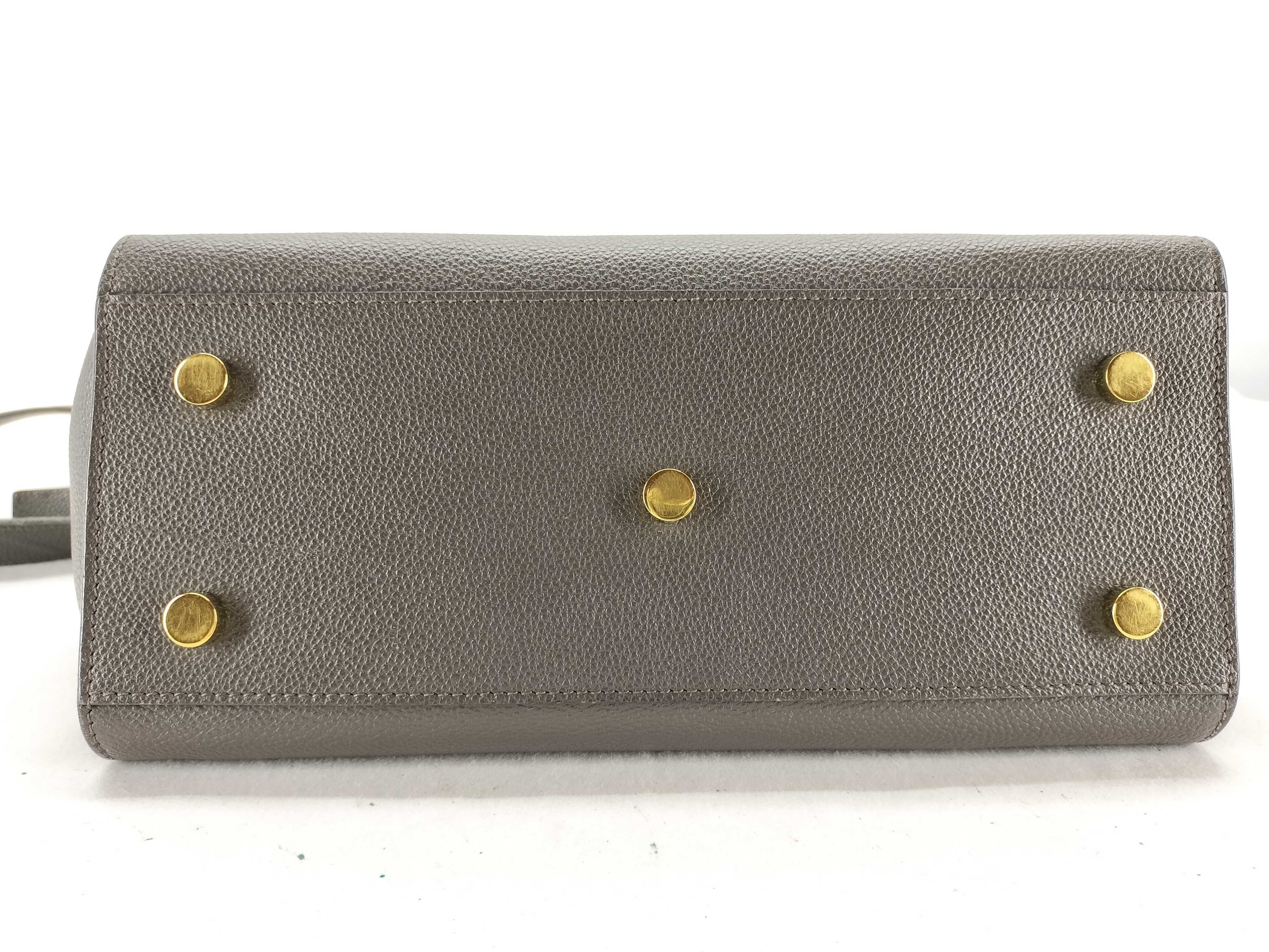 Downtown Cabas Leather Handbag, Greige, 635346 (Handbag) — view 8