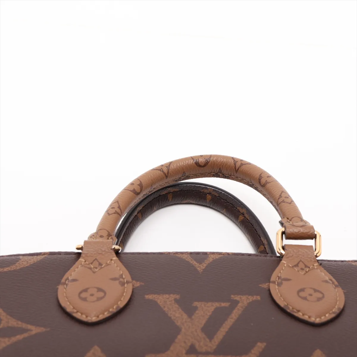 Giant Monogram Reverse OnTheGo EW M46653 Brown (RFID detected) — view 6