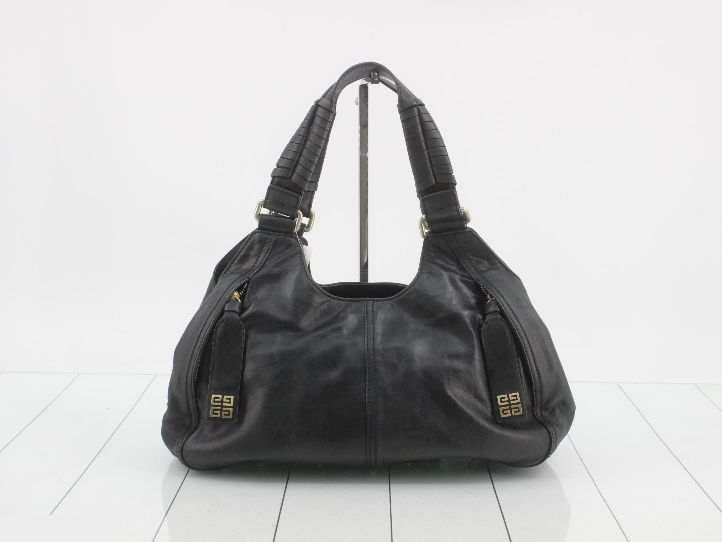 Leather tote bag