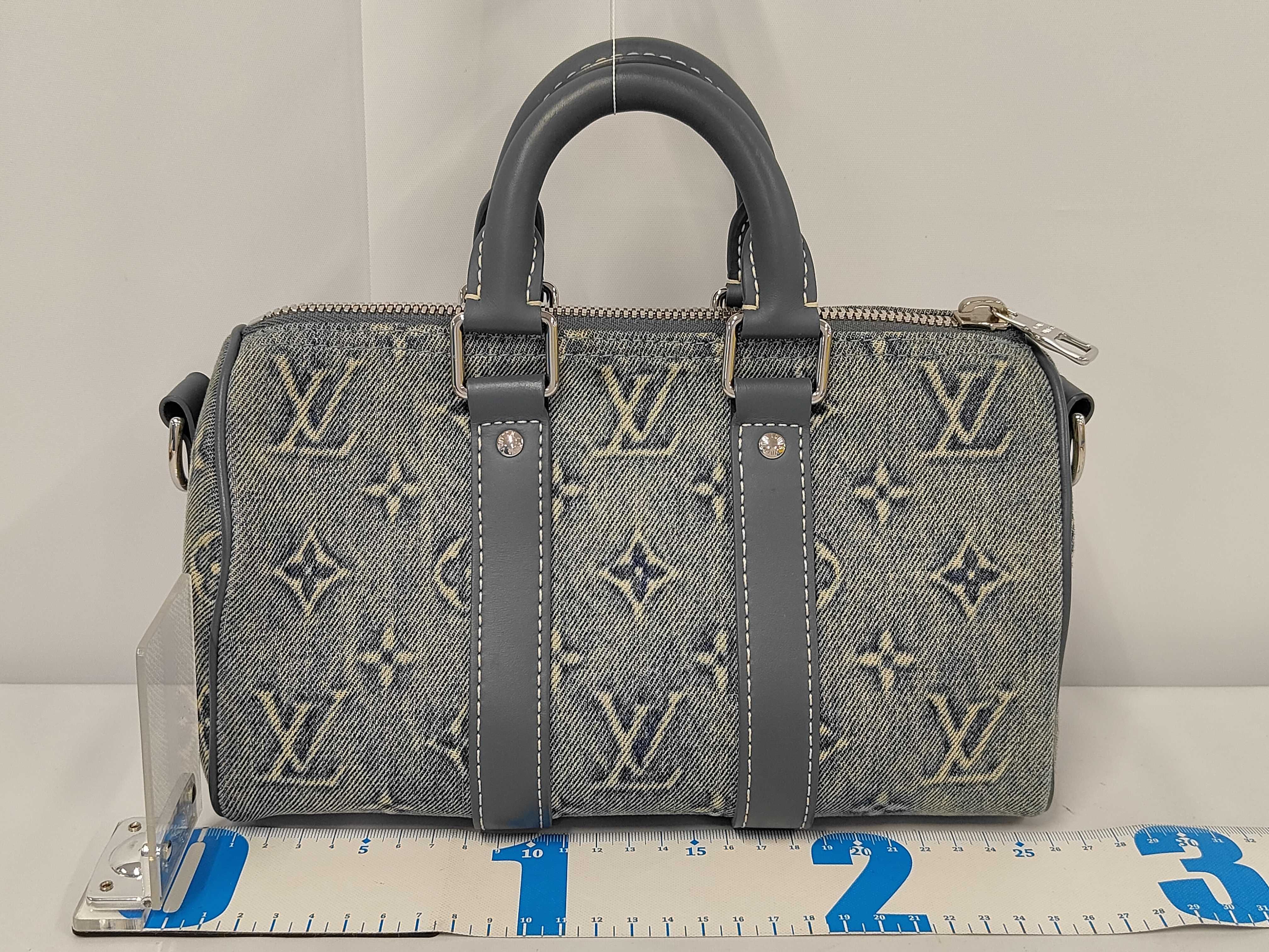 Keepall Bandoulière 25 Monogram Denim Bag Handbag — view 2