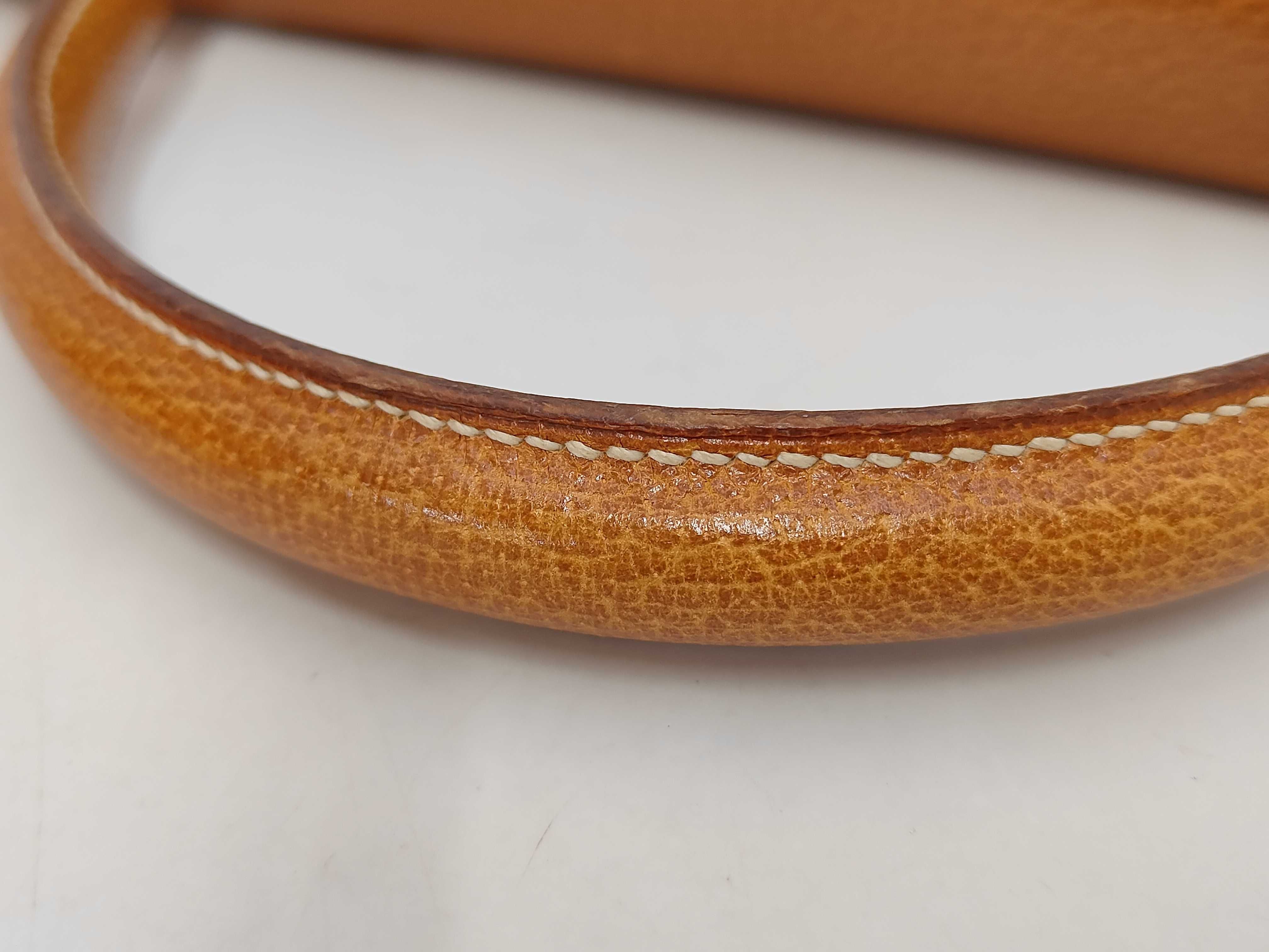 Kelly 32 Natural Courchevel Leather, Gold Hardware, External Stitching, Purchased in 1991, U Stamp, Strap and Key Included, Handbag — view 5