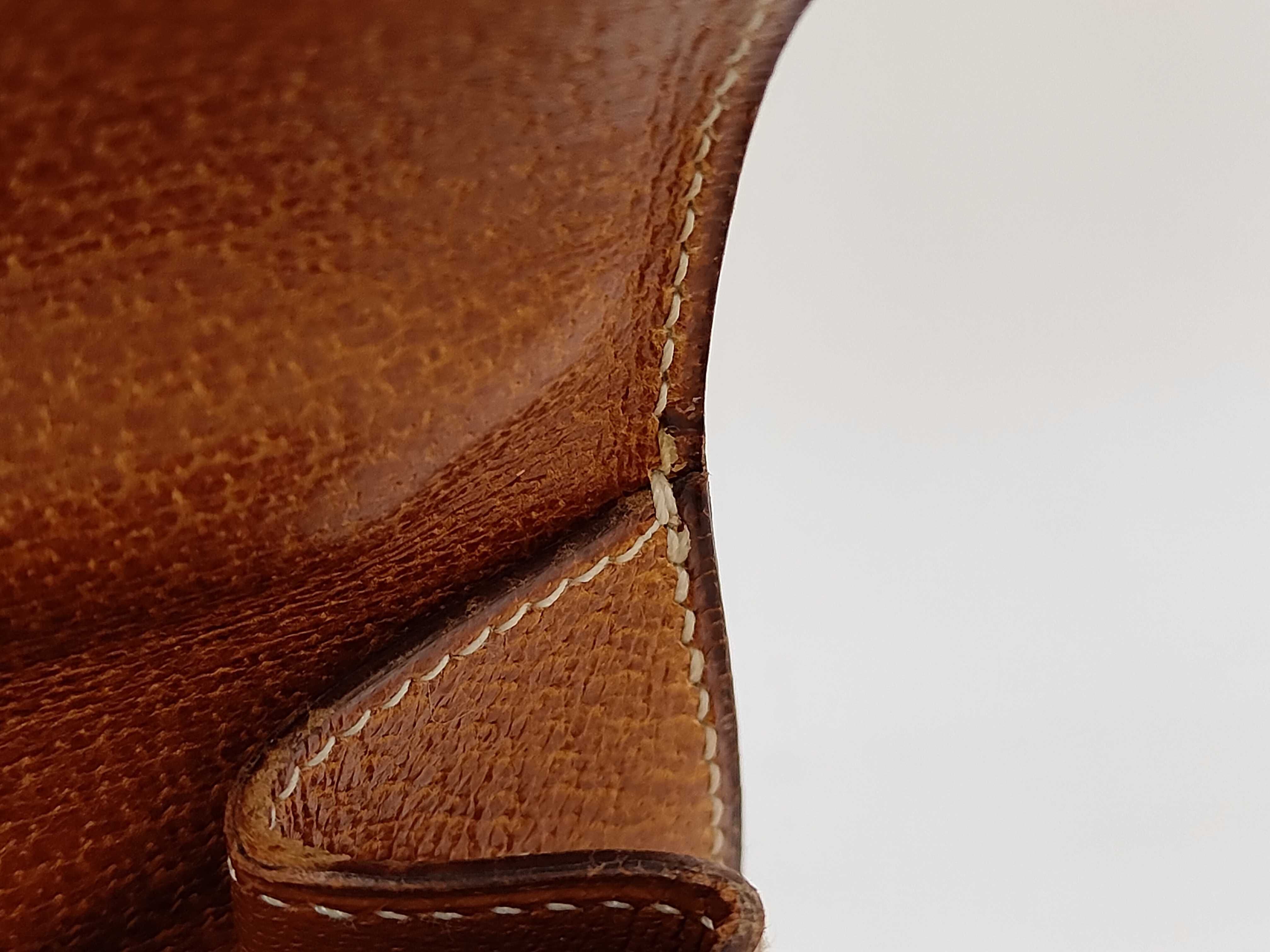 Kelly 32 Natural Courchevel Leather, Gold Hardware, External Stitching, Purchased in 1991, U Stamp, Strap and Key Included, Handbag — view 10