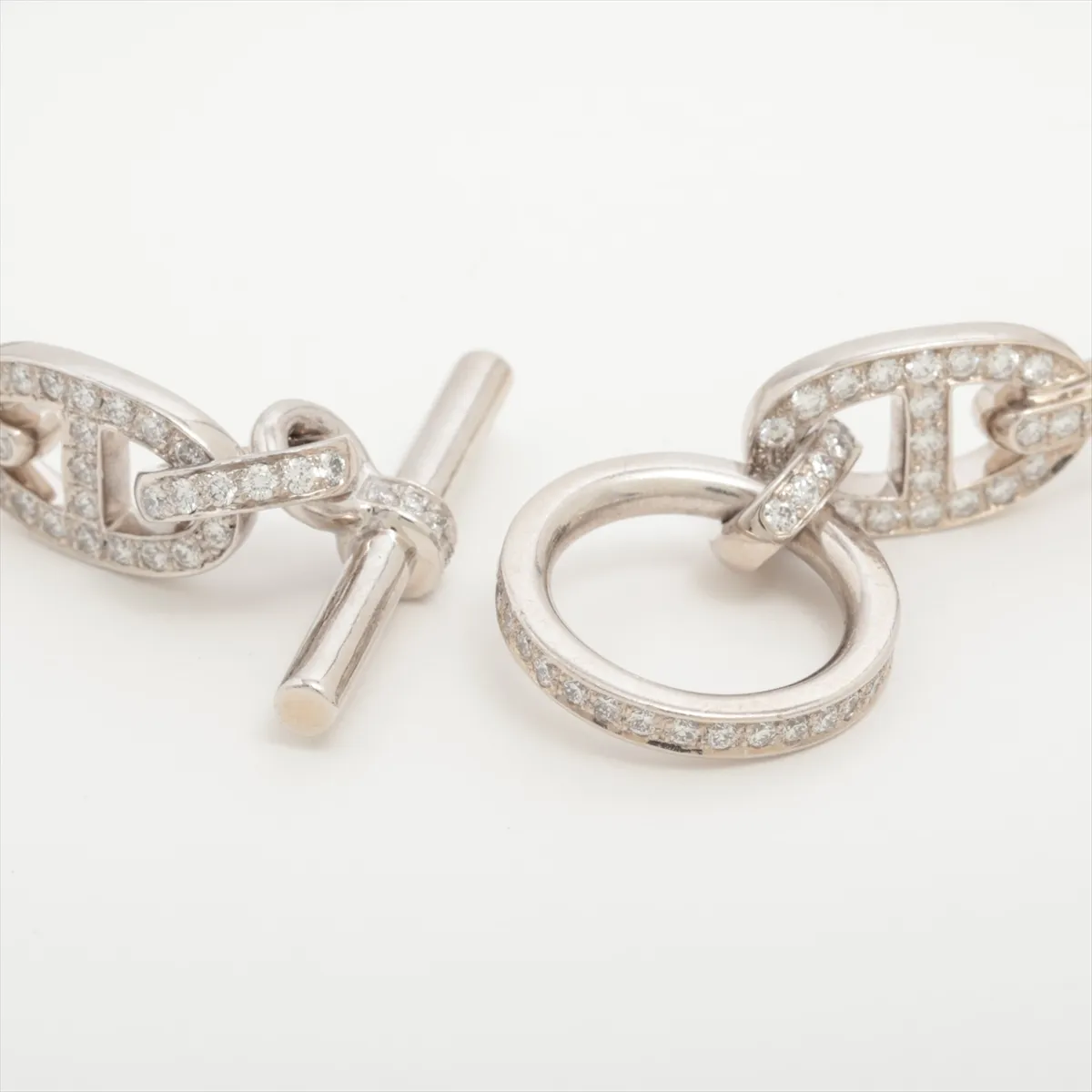 Chaine d'Ancre Enchainée Diamond Bracelet 750 (WG) 18.9g 2.02 SH 20P113809 Plating — view 5