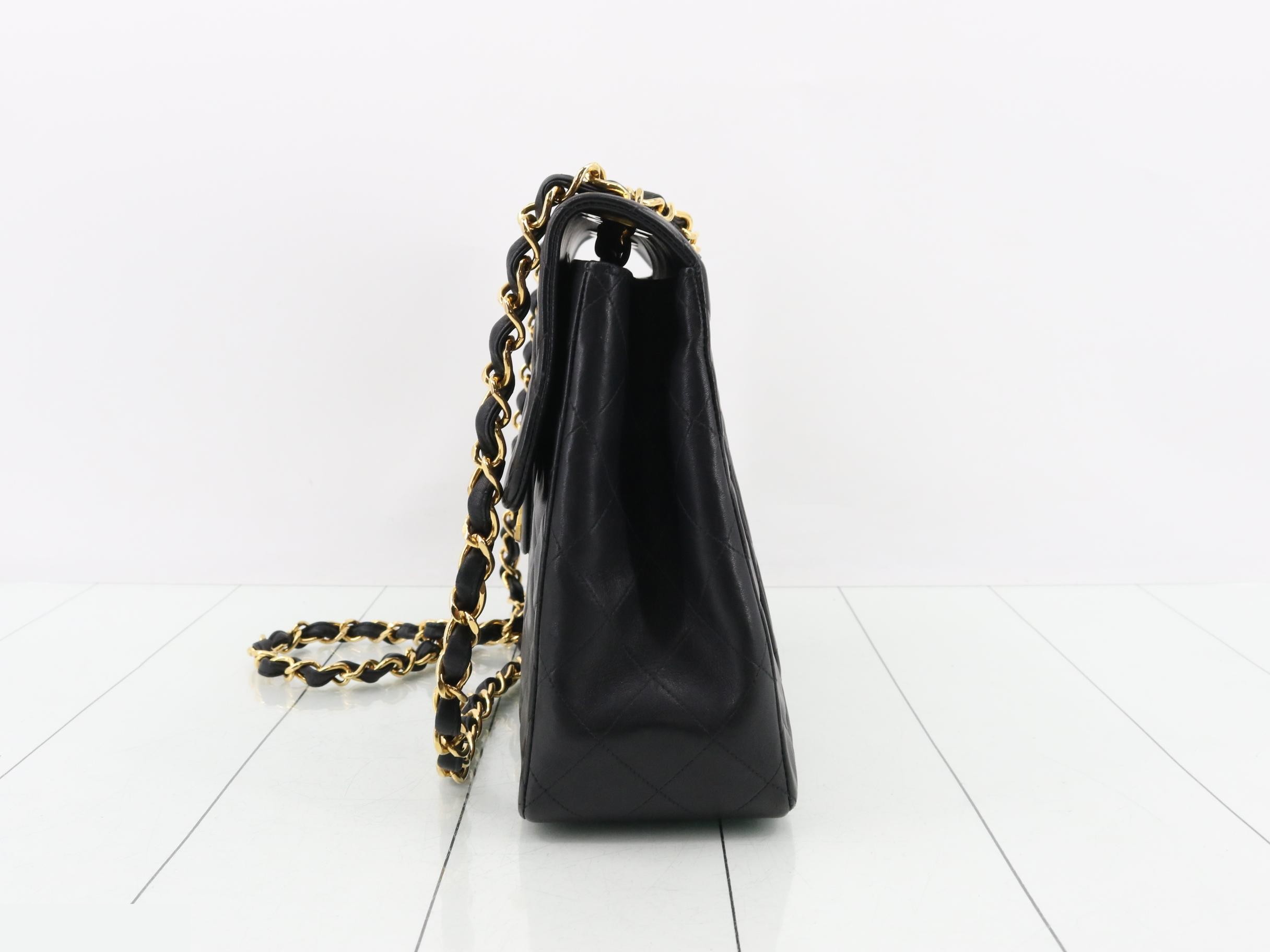 Large Matelassé Chain Shoulder Bag — view 3