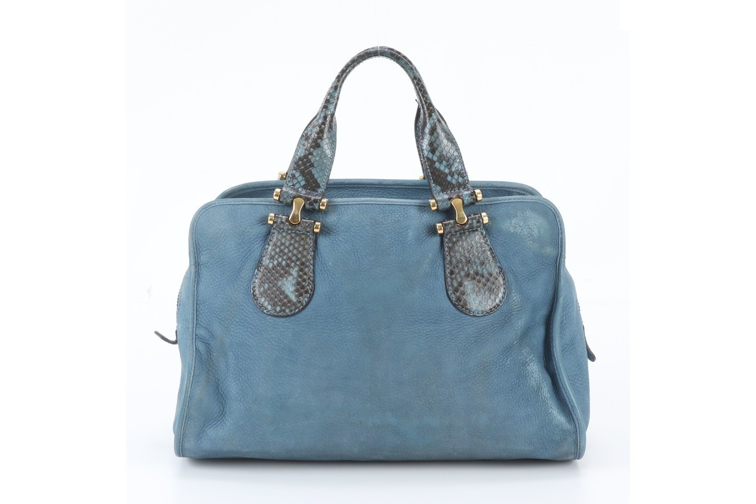 Nubuck 323657 Python Leather Handbag Tote