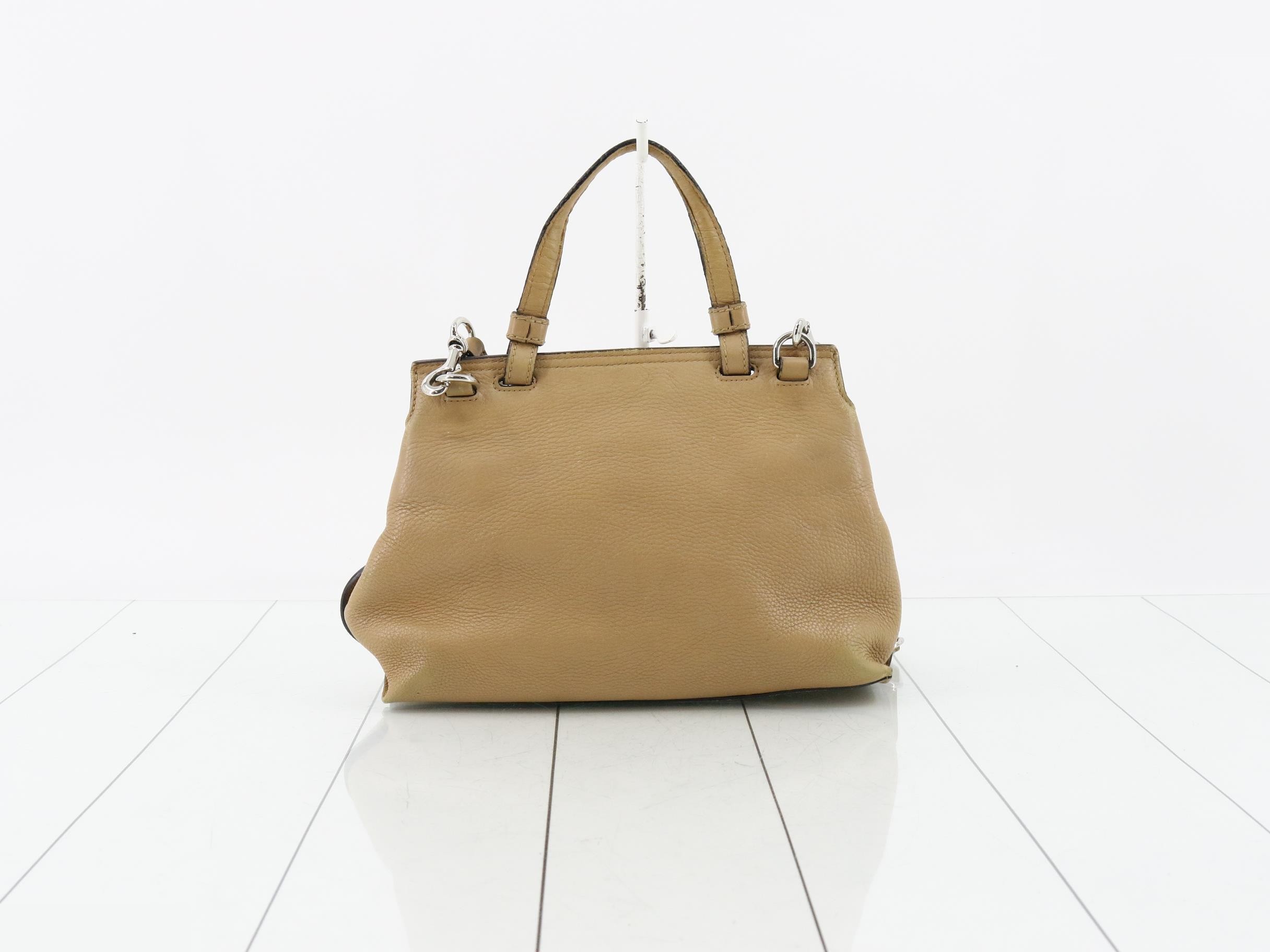 Bamboo Leather Turnlock 2-Way Shoulder/Handbag — view 2