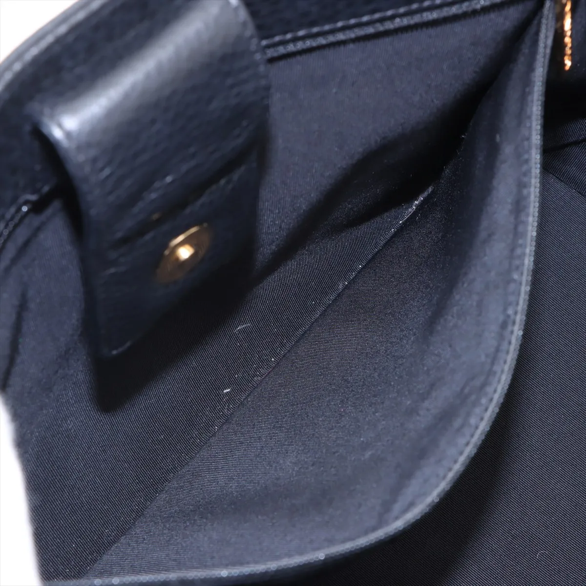 executive leather tote bag black gold hardware 19042665 19th series — view 9