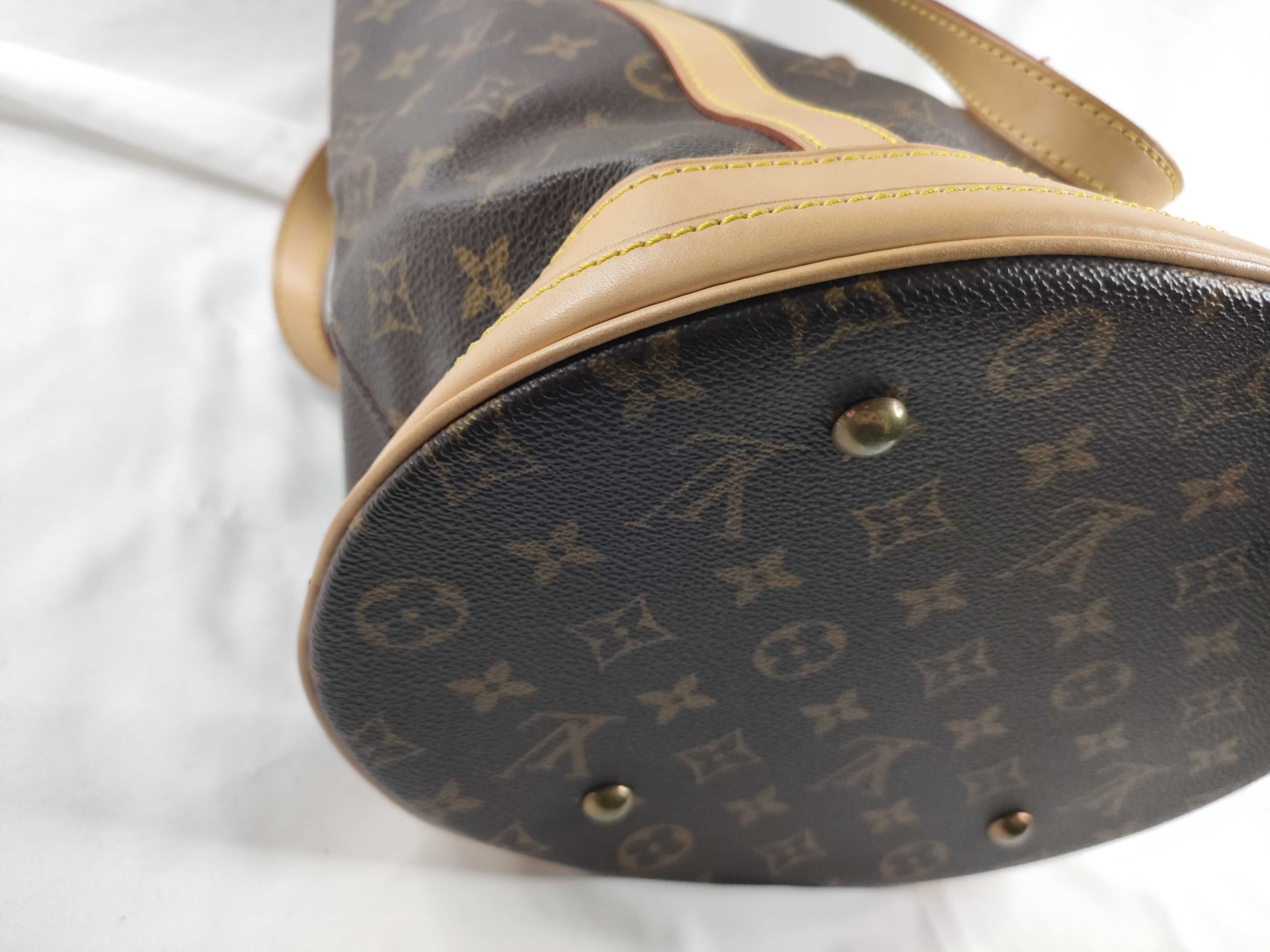 Monogram Vuitton Bucket Shoulder Bag — view 3