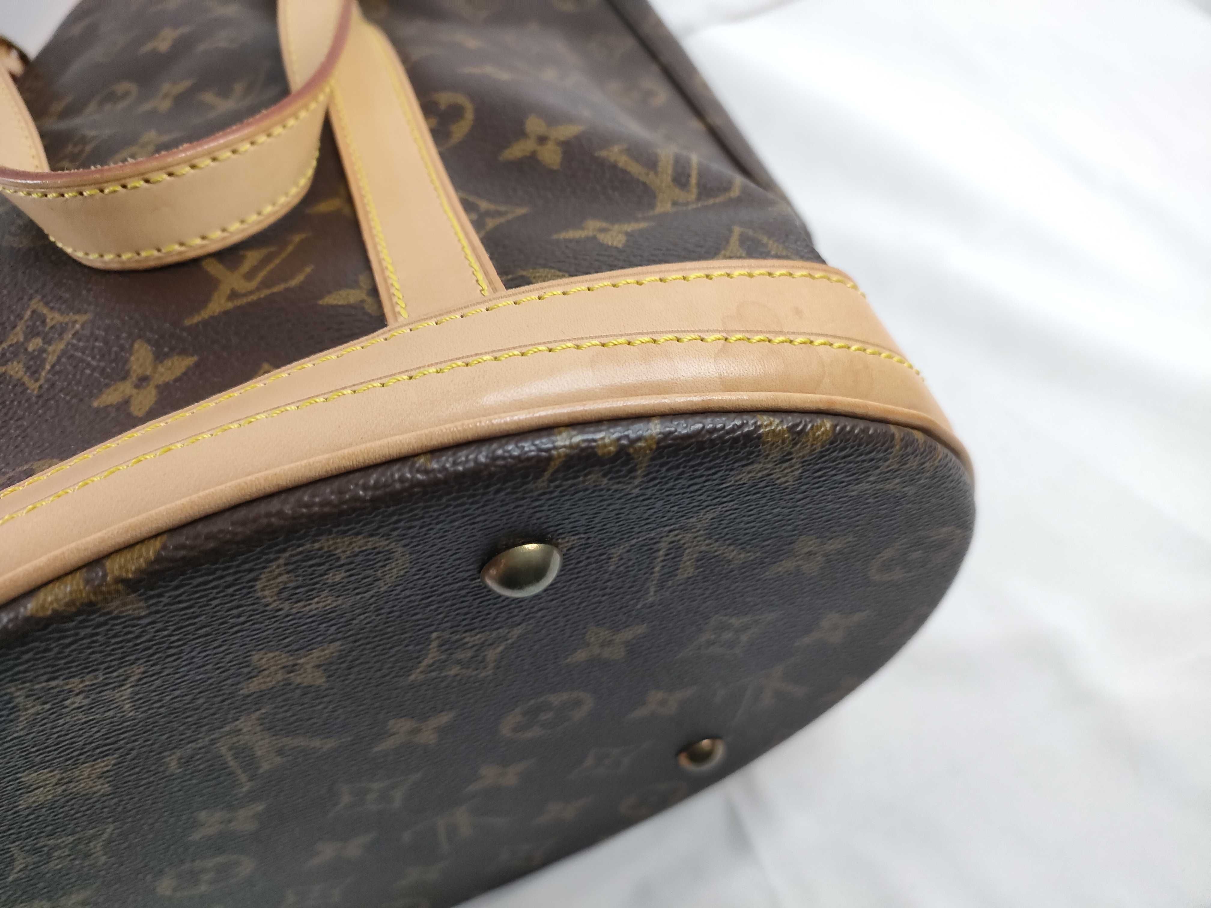 Monogram Vuitton Bucket Shoulder Bag — view 5