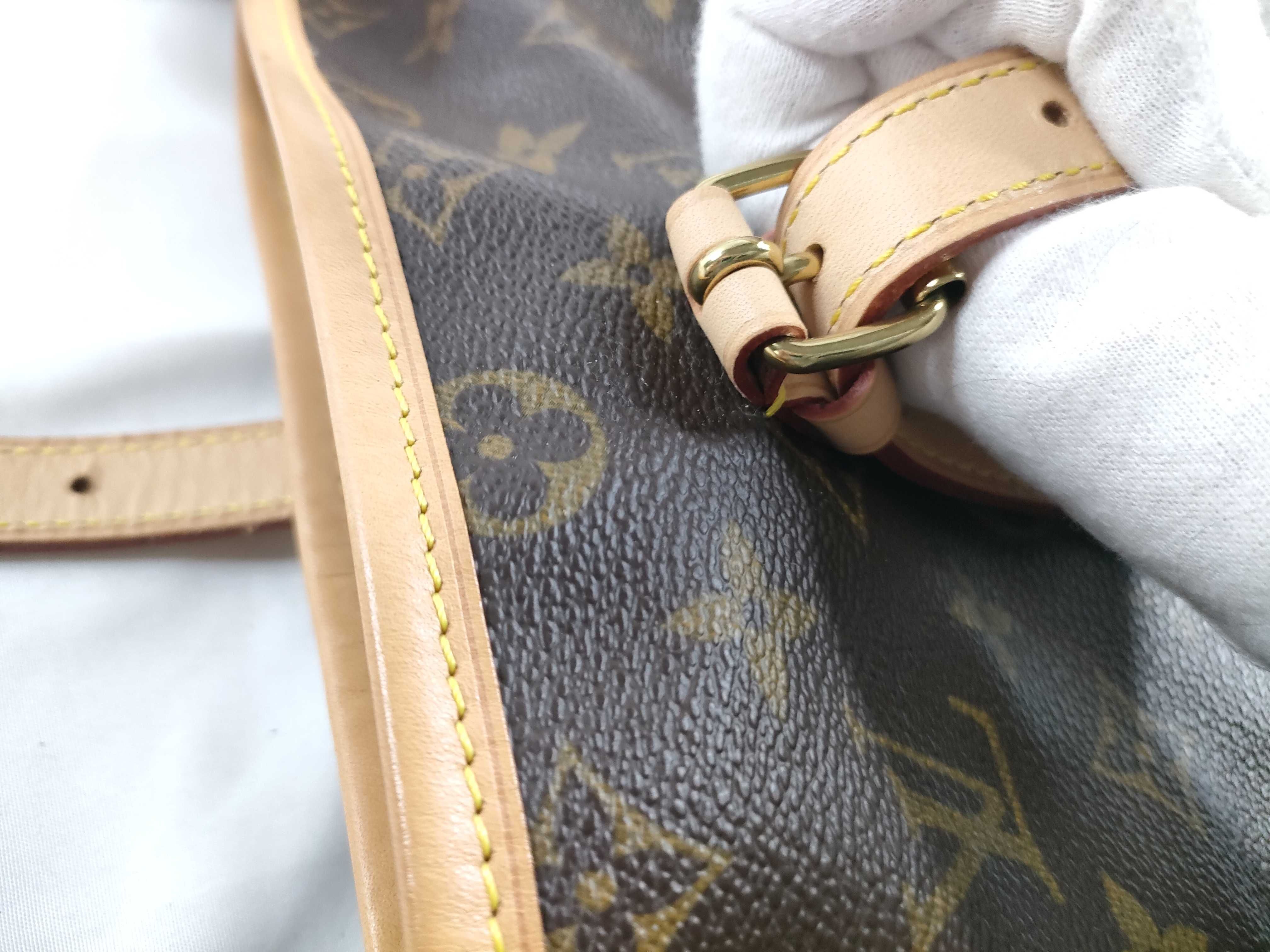 Monogram Vuitton Bucket Shoulder Bag — view 8