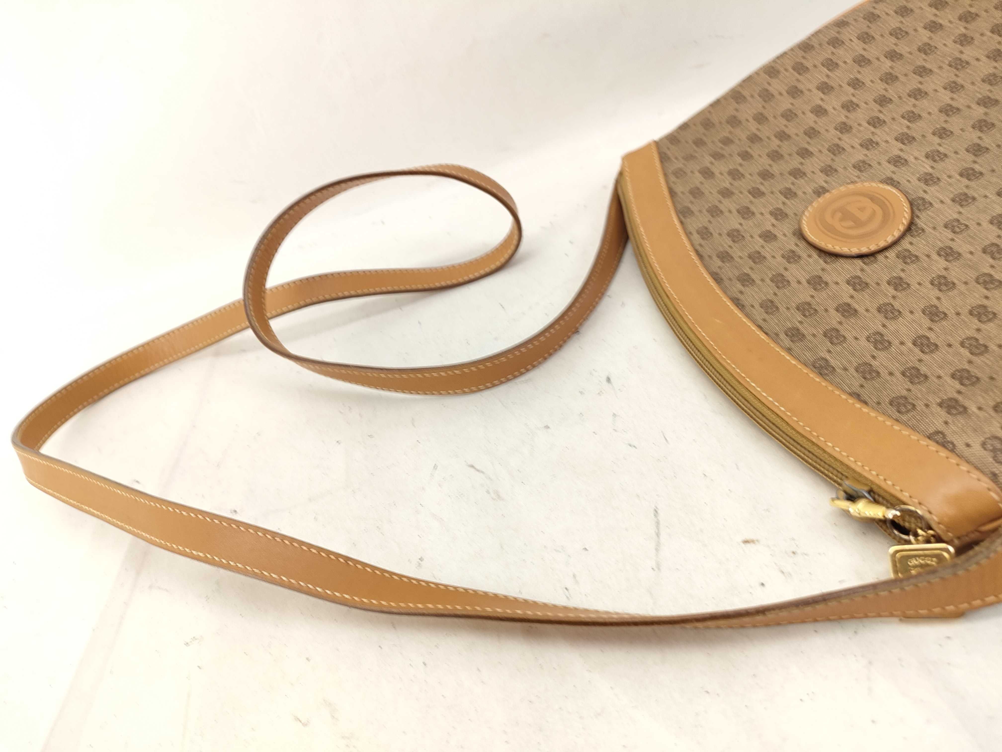 Old Micro G Interlocking G PVC Shoulder Bag — view 3