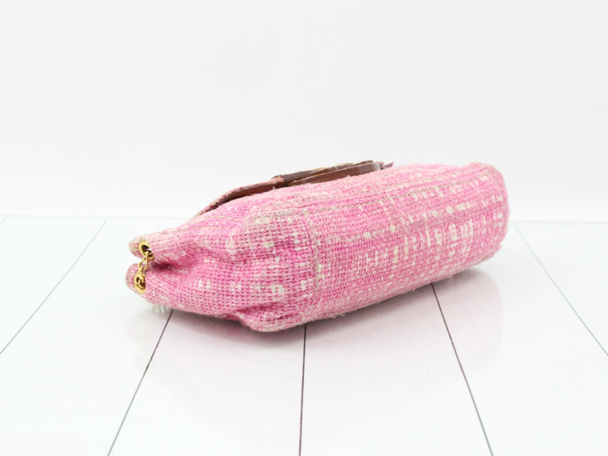 Chain shoulder bag, tweed — view 5