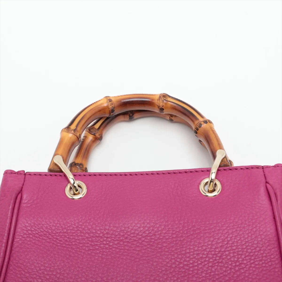 Bamboo 368823 Leather 2-Way Handbag Pink — view 6