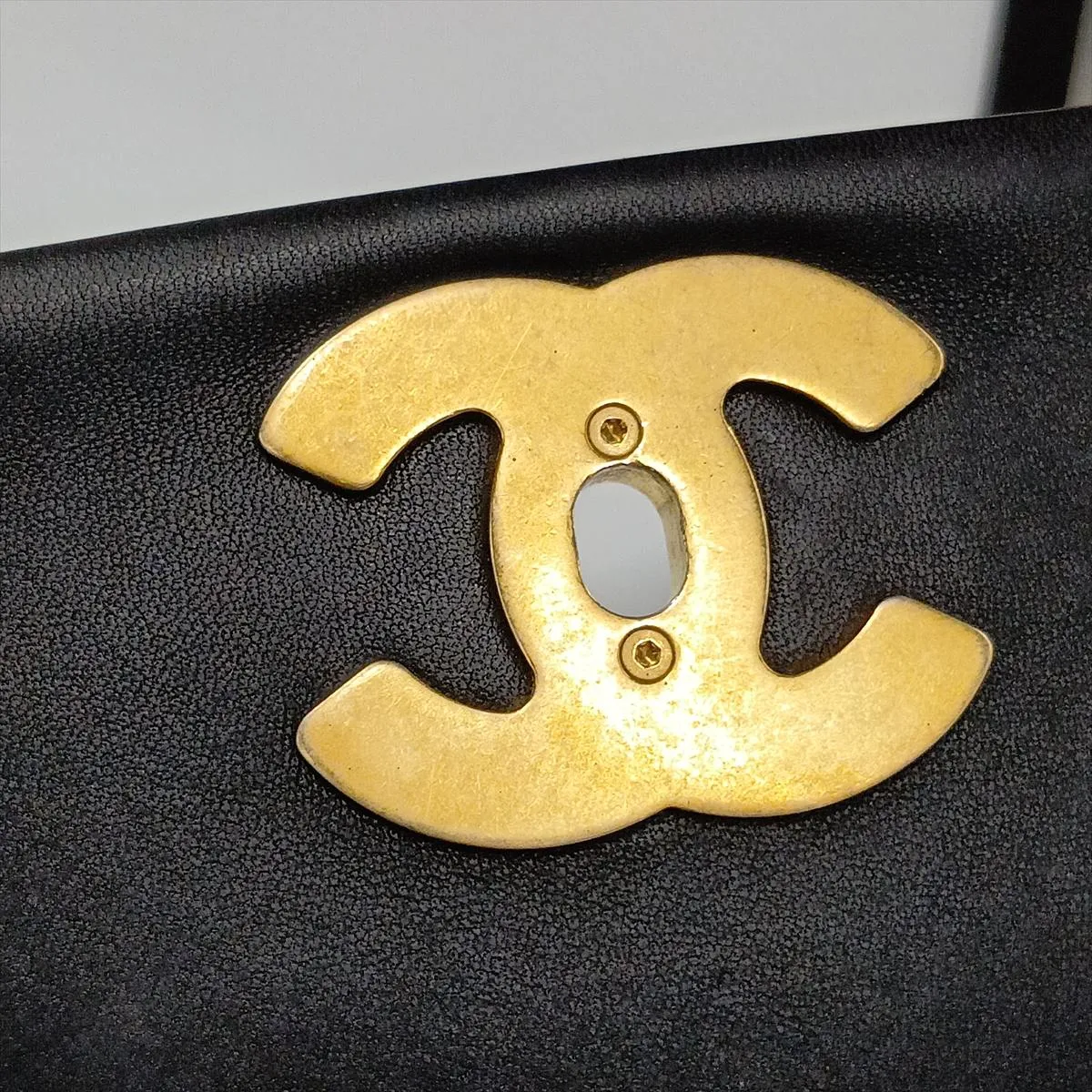 Matelassé Lambskin Single Flap Double Chain Bag, Black with Gold Hardware, A09KC935, Random Plate — view 9