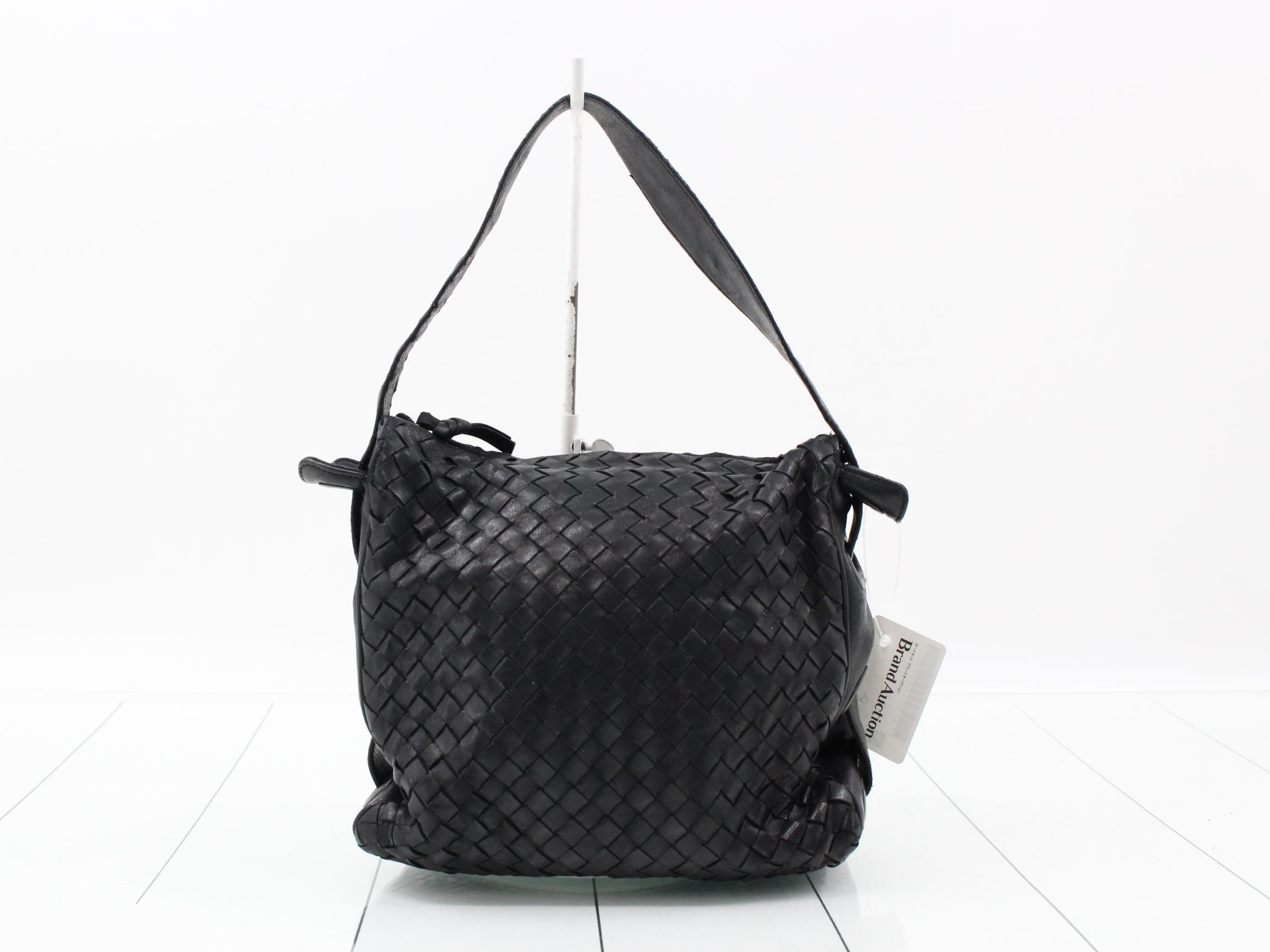 Intrecciato Leather Shoulder Bag