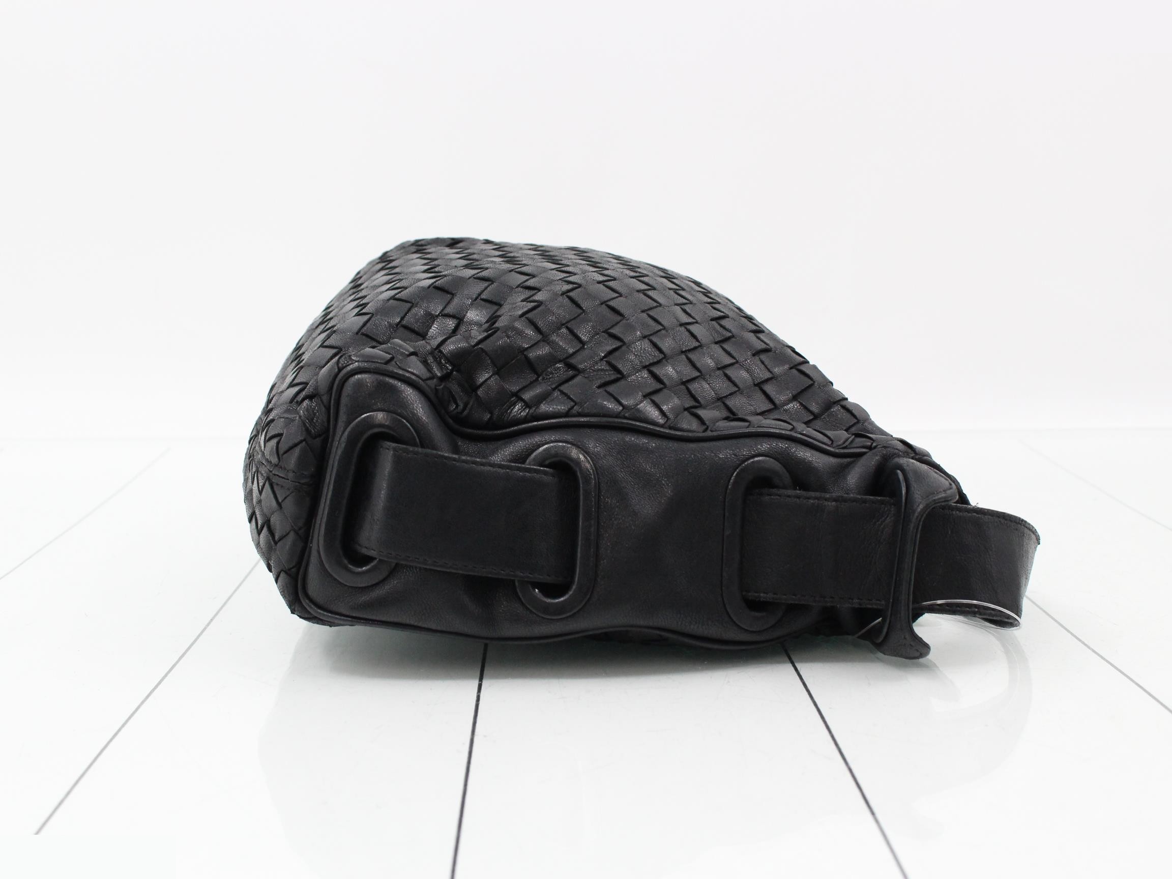 Intrecciato Leather Shoulder Bag — view 3