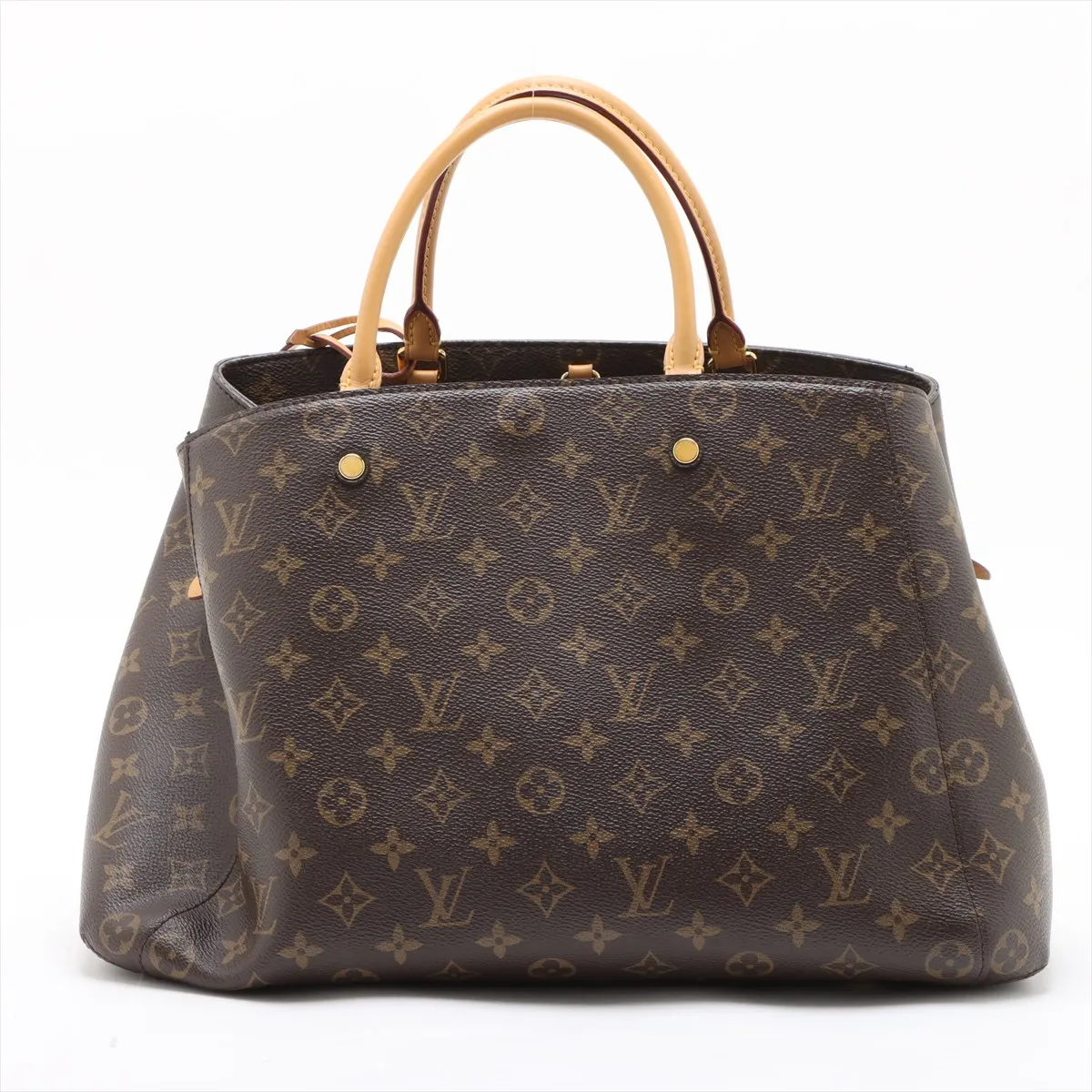 Monogram Montaigne GM M41067 TR0127 Brown Painted Crochette Strap Crack — view 2