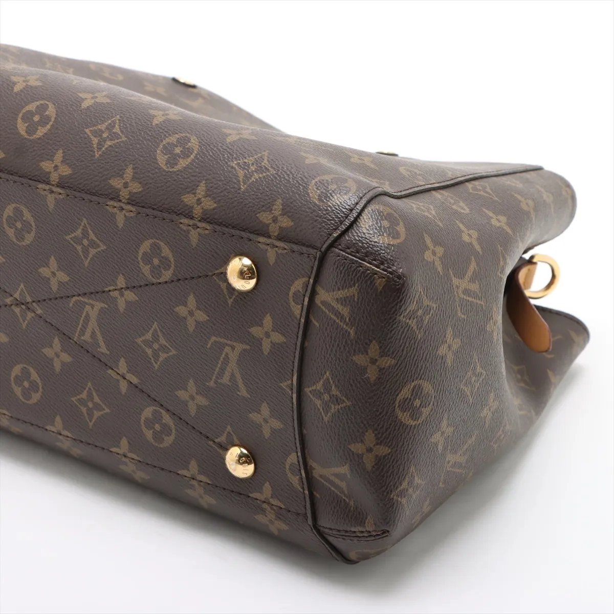 Monogram Montaigne GM M41067 TR0127 Brown Painted Crochette Strap Crack — view 3