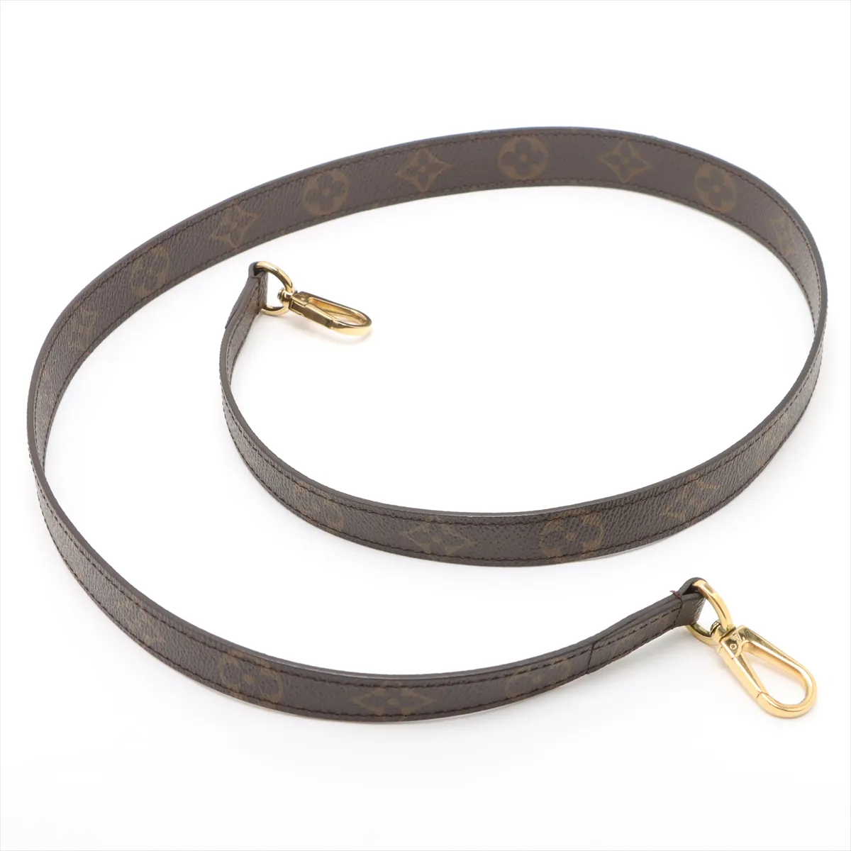 Monogram Montaigne GM M41067 TR0127 Brown Painted Crochette Strap Crack — view 7