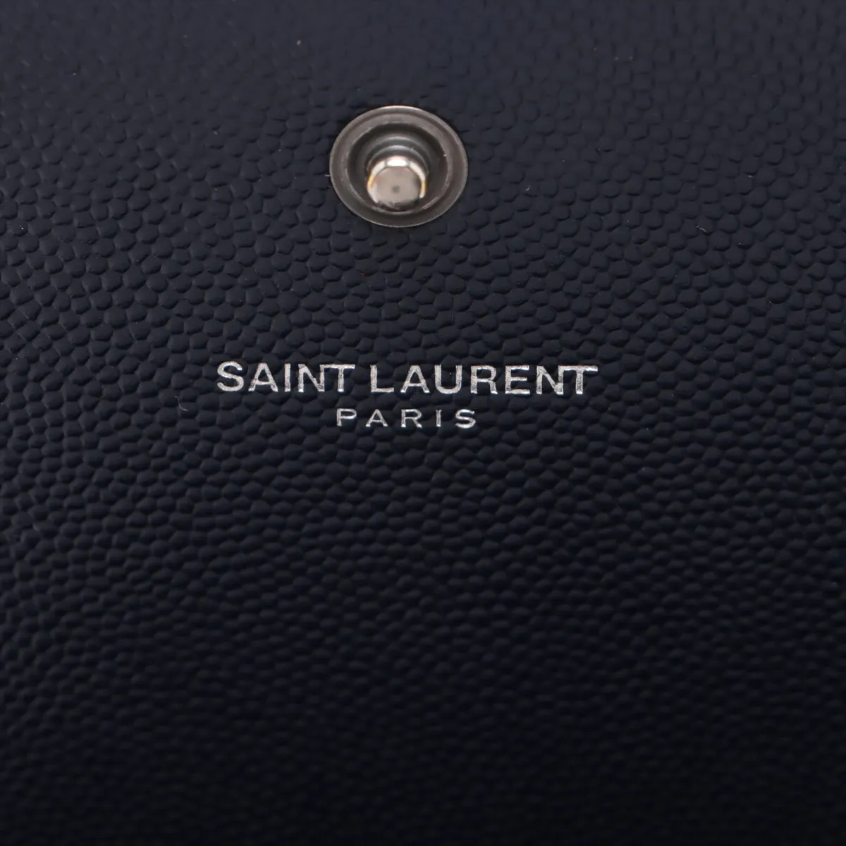 Monogram Leather Chain Wallet Navy 377829 — view 11