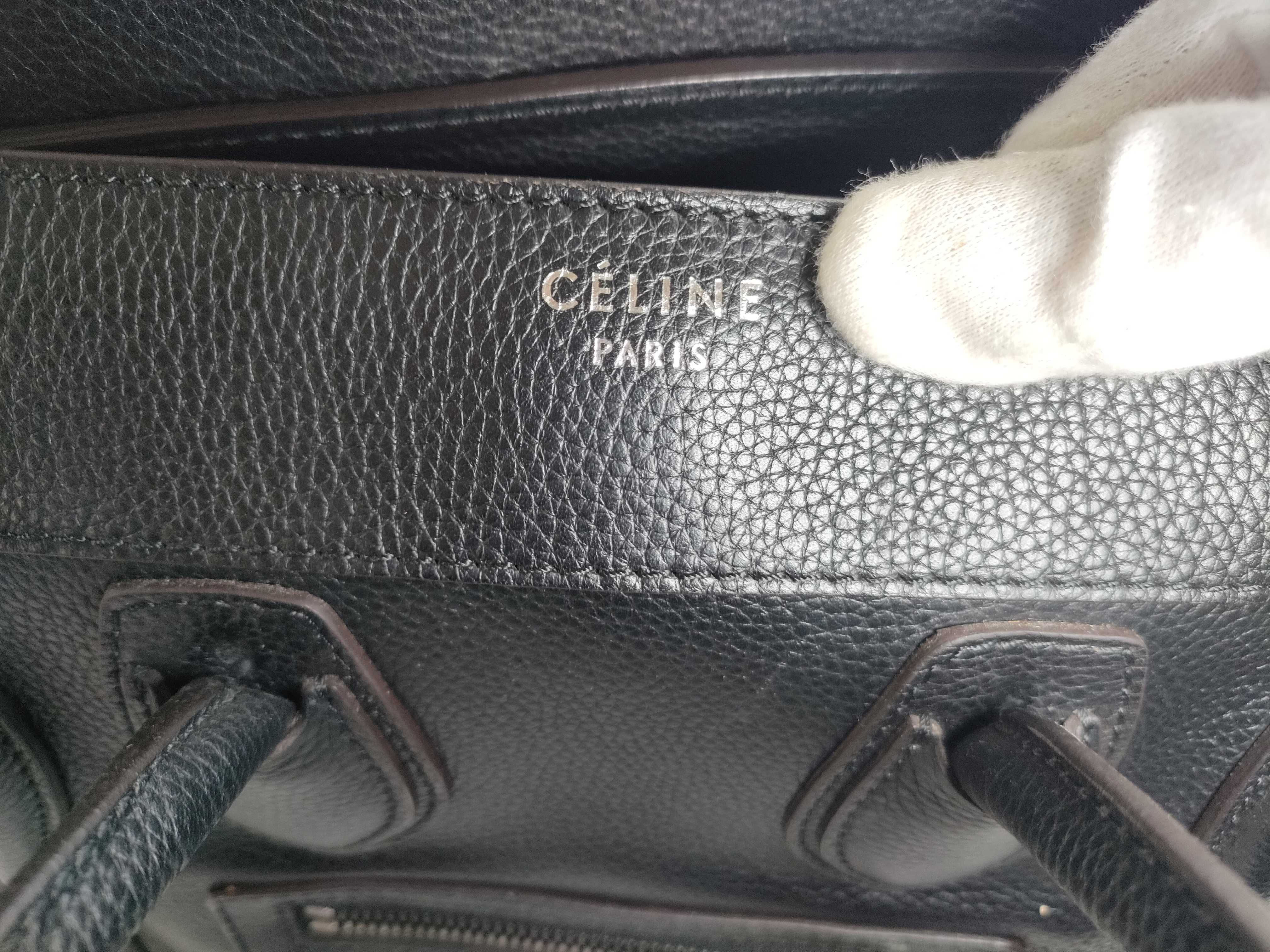 Luggage Micro Shopper Leather Black Handbag — view 13