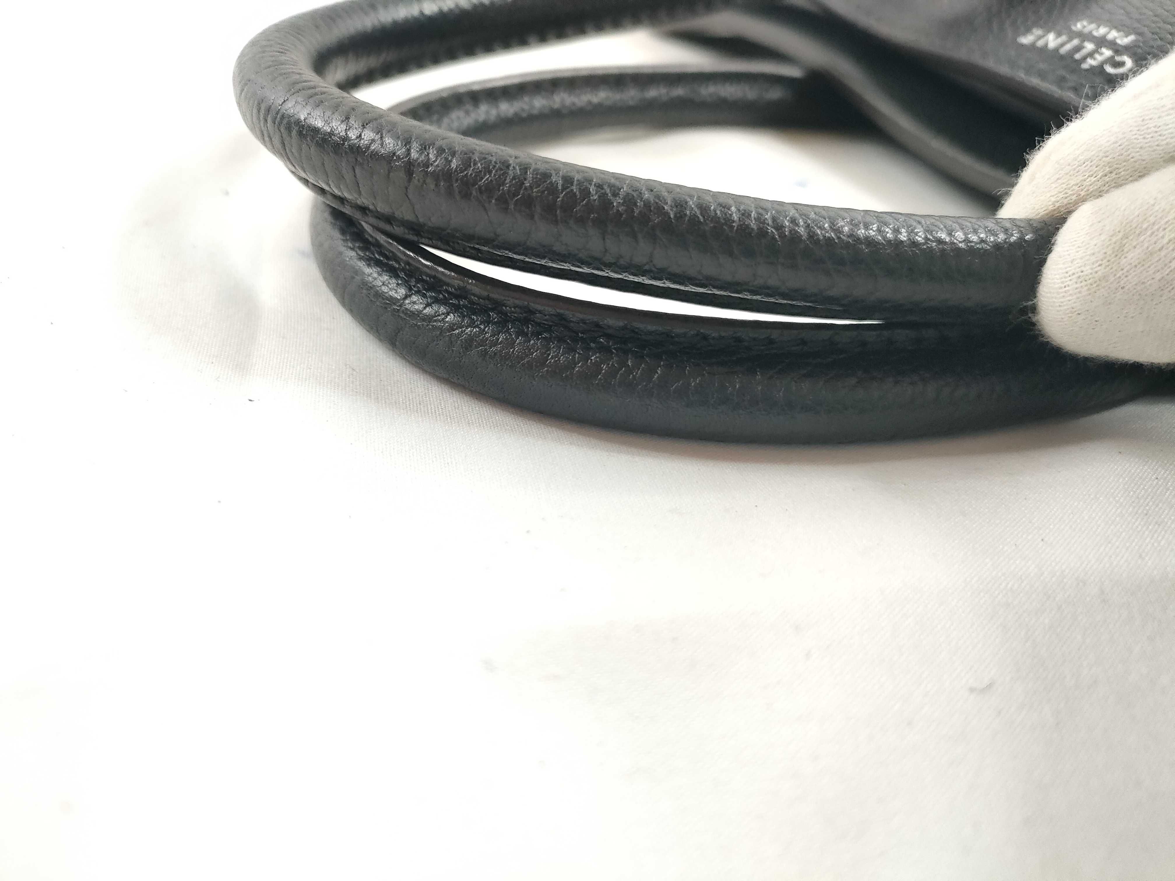 Luggage Micro Shopper Leather Black Handbag — view 7