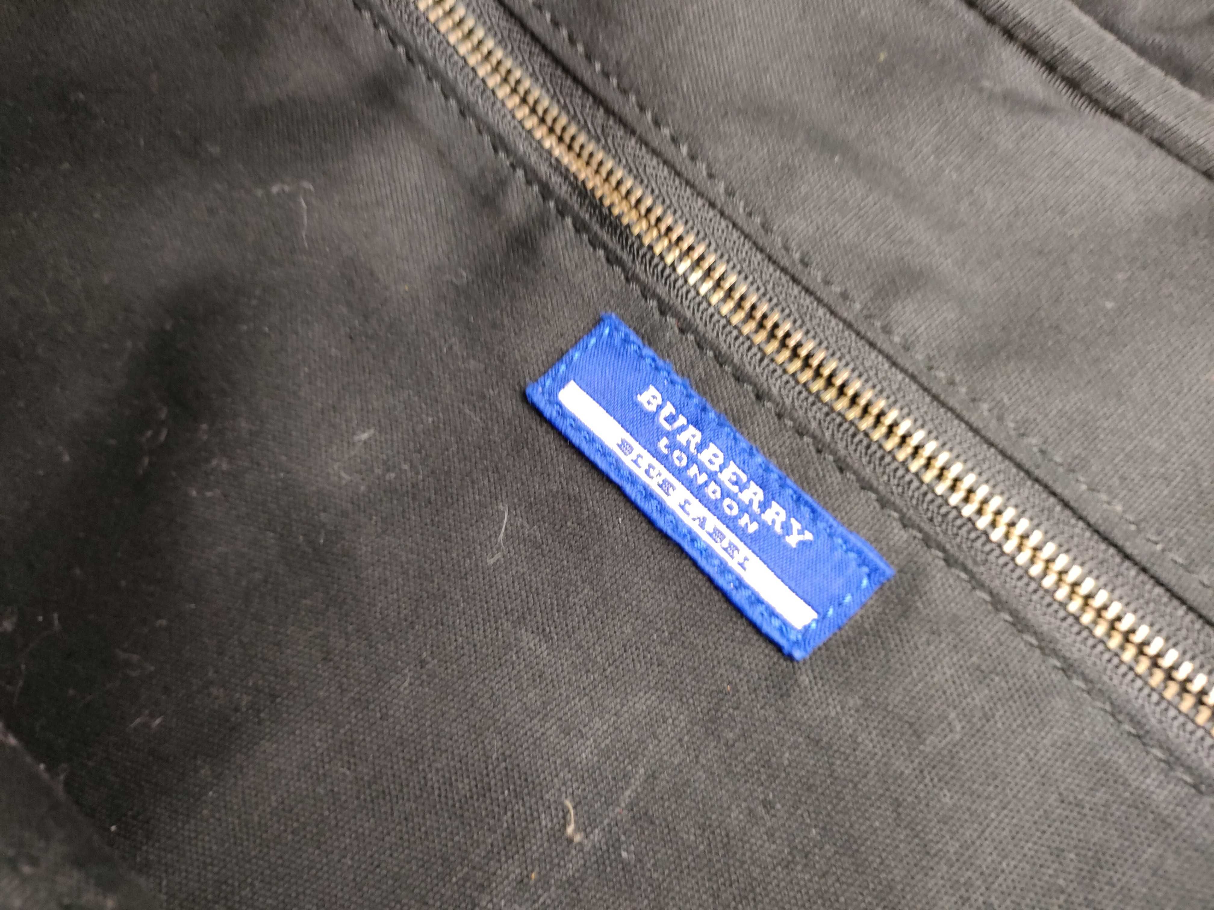 Blue Label Burberry Shoulder Bag Check Wool Tote Bag — view 11