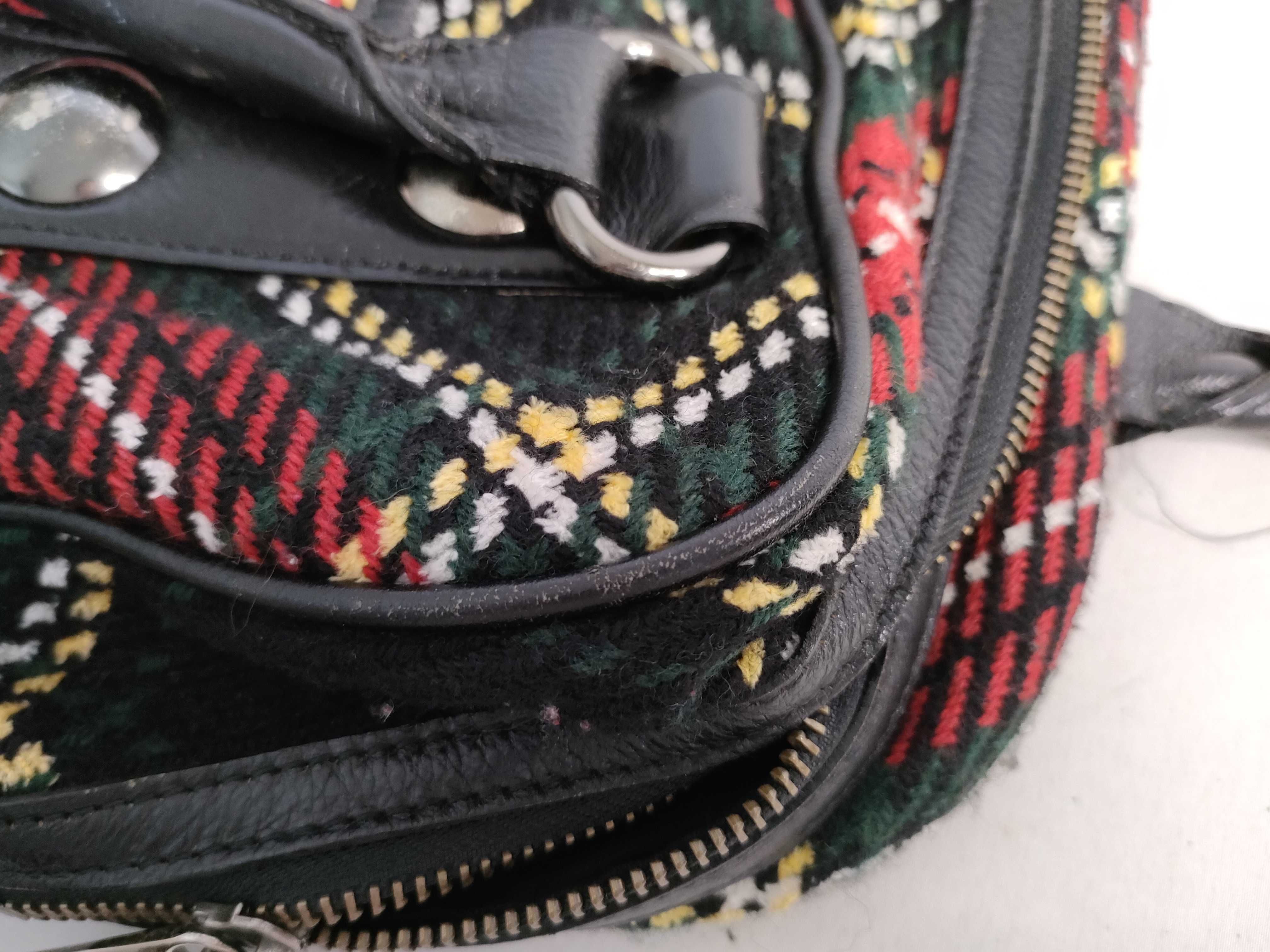 Blue Label Burberry Shoulder Bag Check Wool Tote Bag — view 14