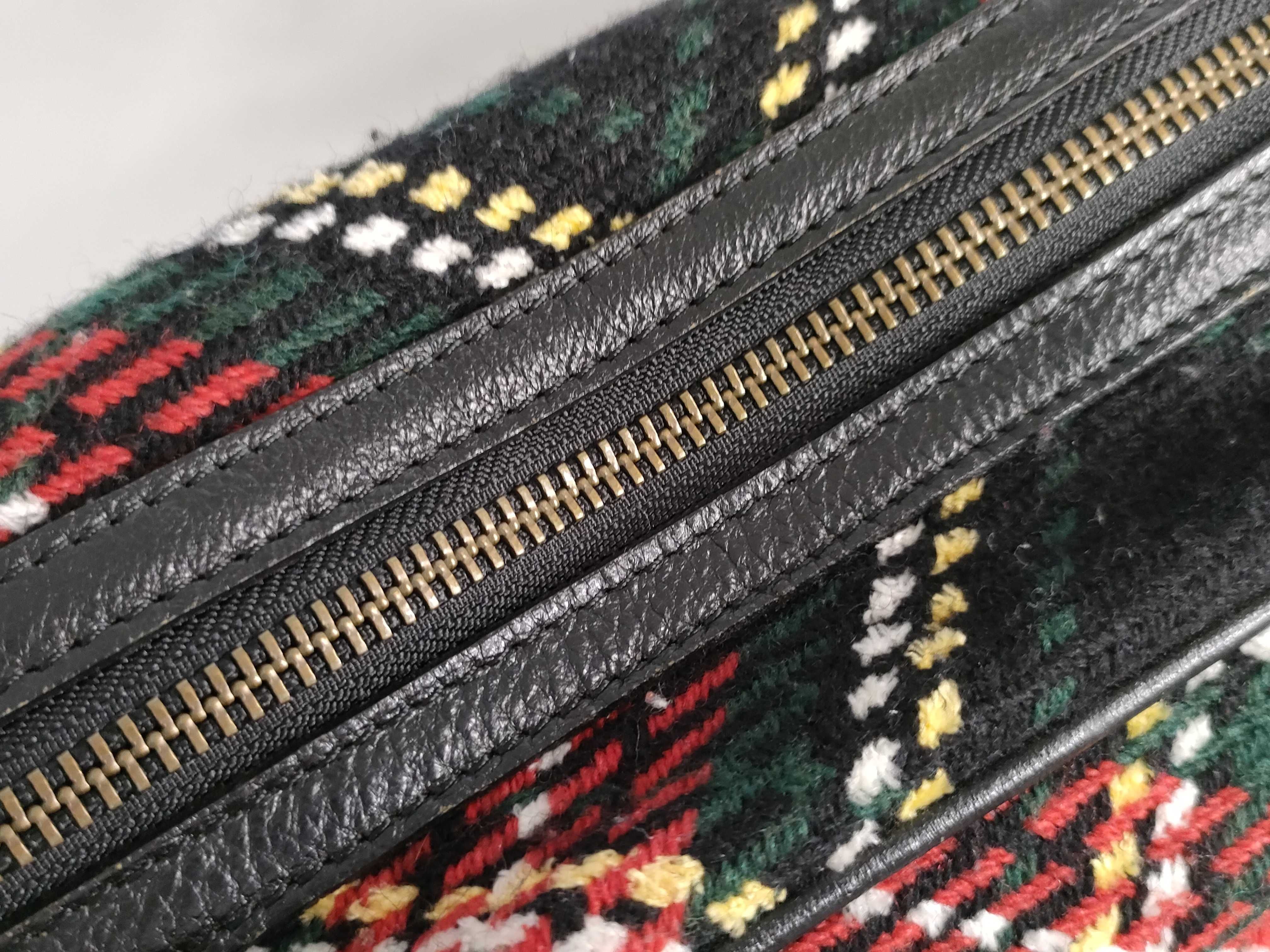 Blue Label Burberry Shoulder Bag Check Wool Tote Bag — view 8