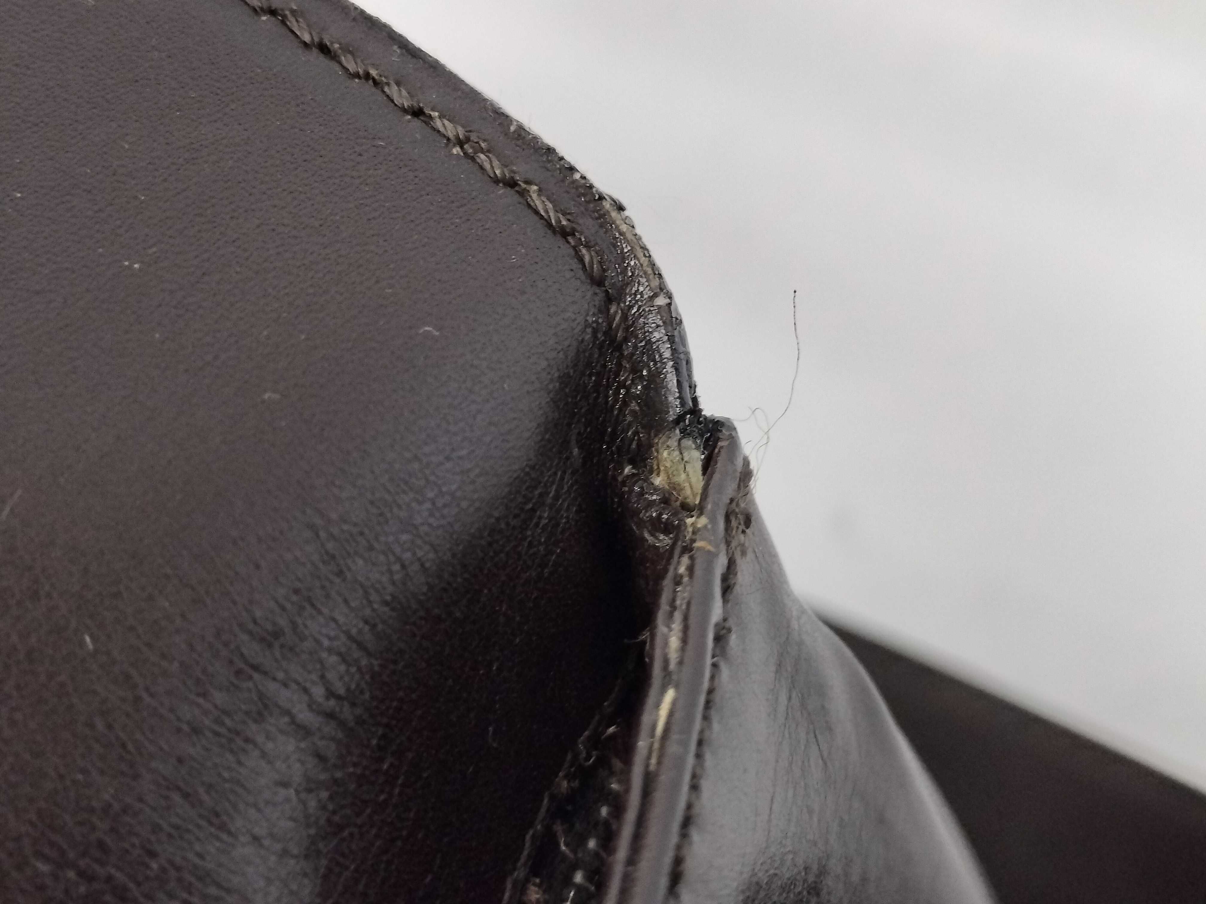 Leather One-Shoulder Bag with Carriage Hardware, Brown — view 13