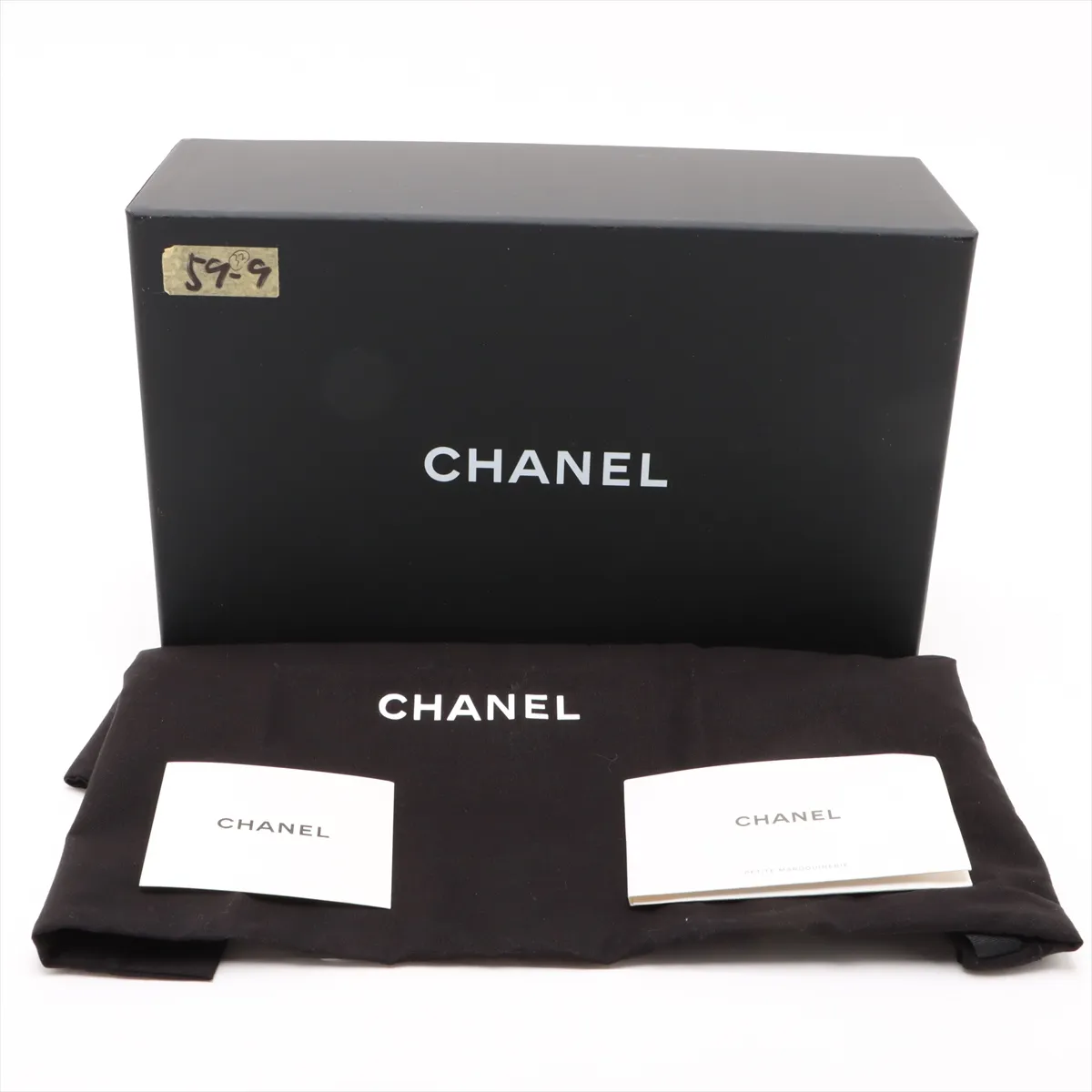 Matelasse Lambskin Vanity Bag Black Gold Hardware CECLG789 Random Serial — view 11
