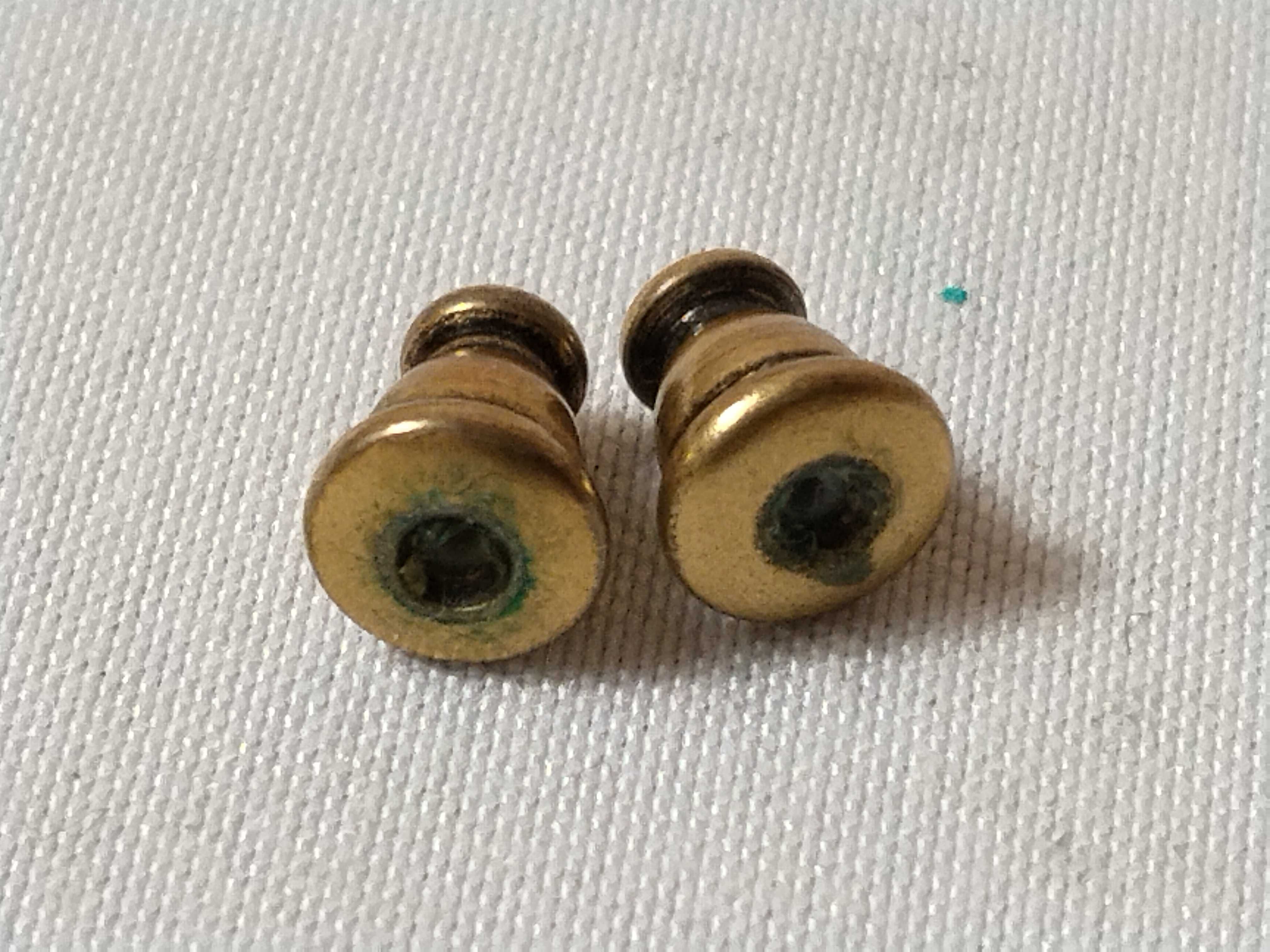 Montaigne Antique Gold CD Logo Earrings — view 7