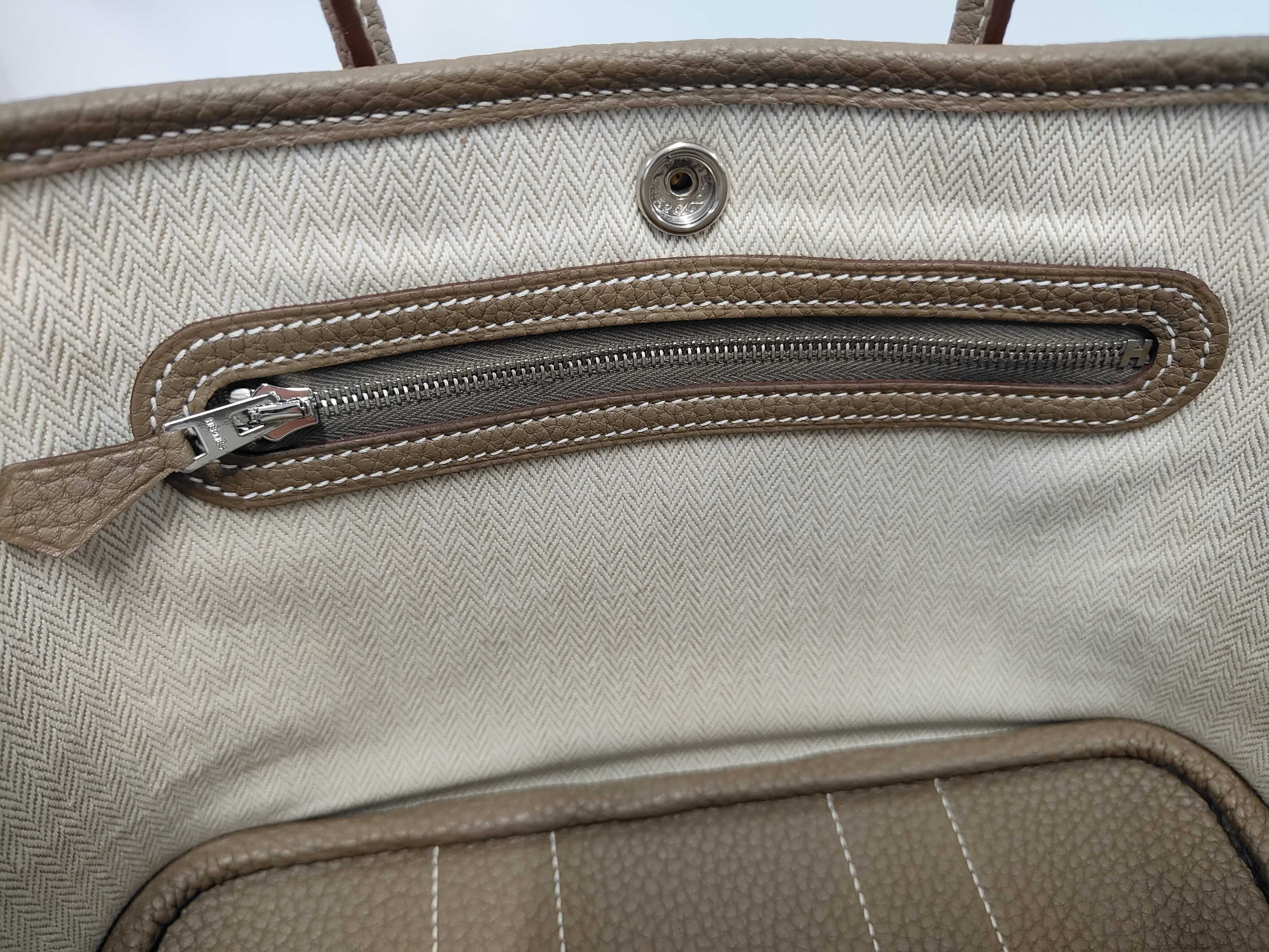 Neo Garden 23 Etoupe Togo Silver Hardware G AM 003 UH Tote Bag — view 8