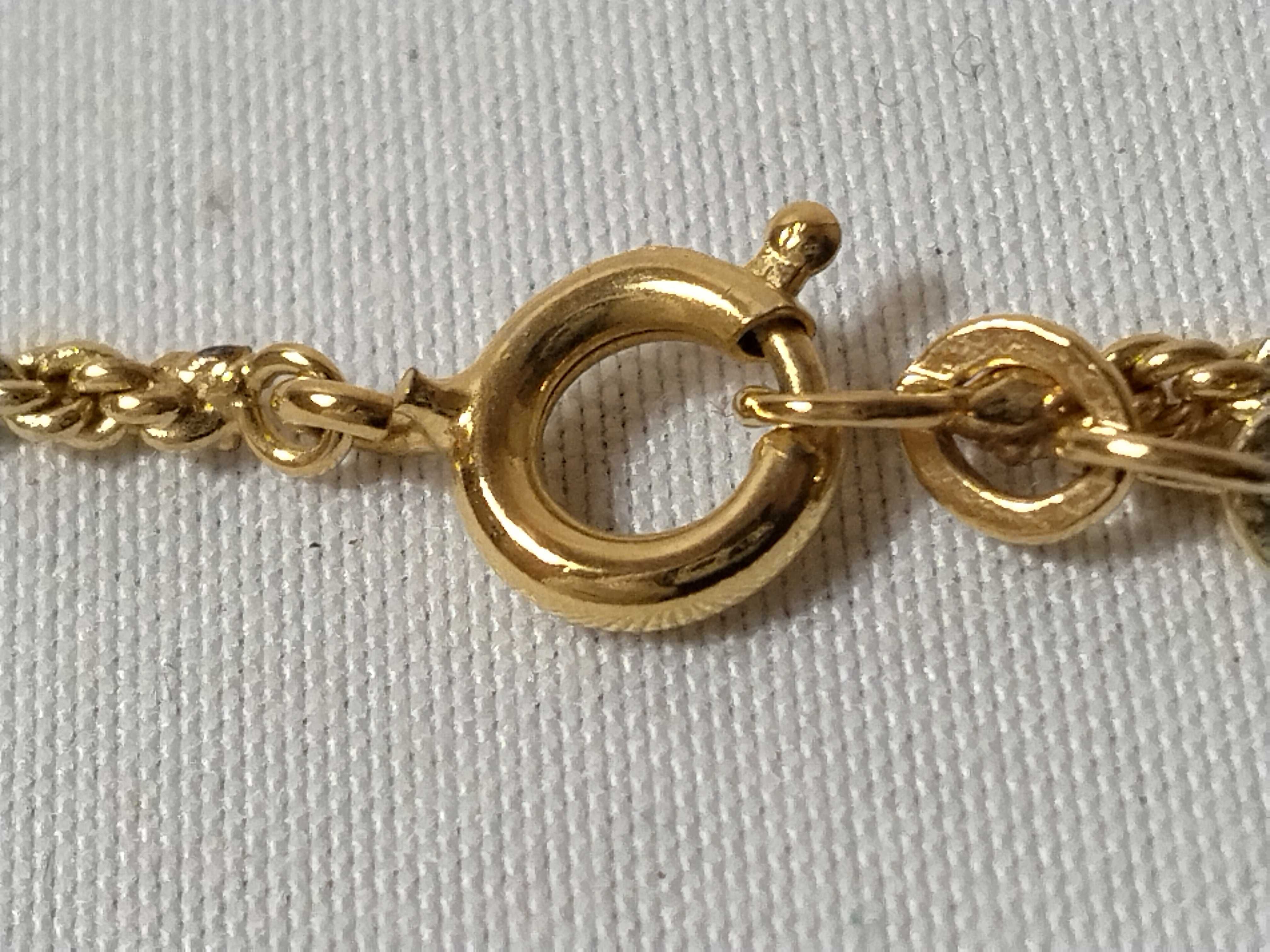 Gold Logo Necklace — view 4