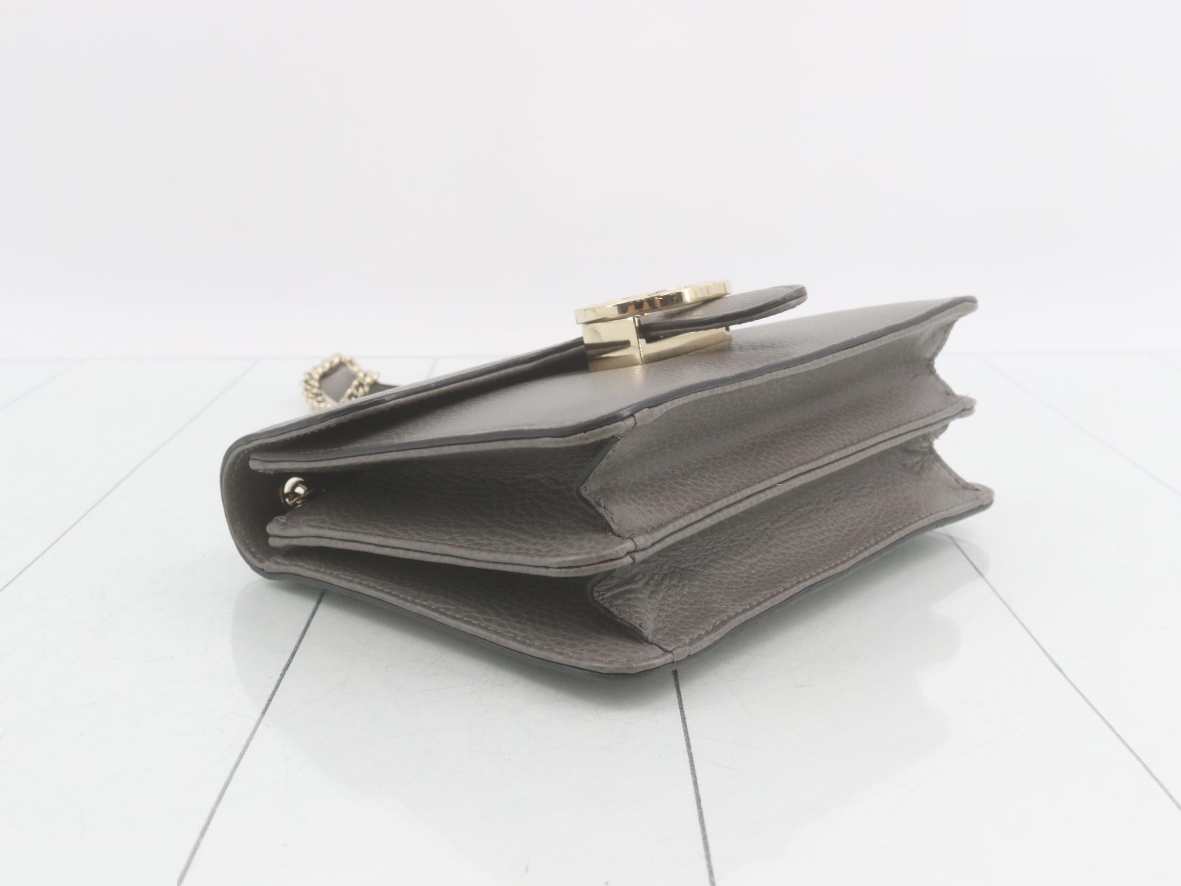 Interlocking G Leather Chain Shoulder Bag — view 5