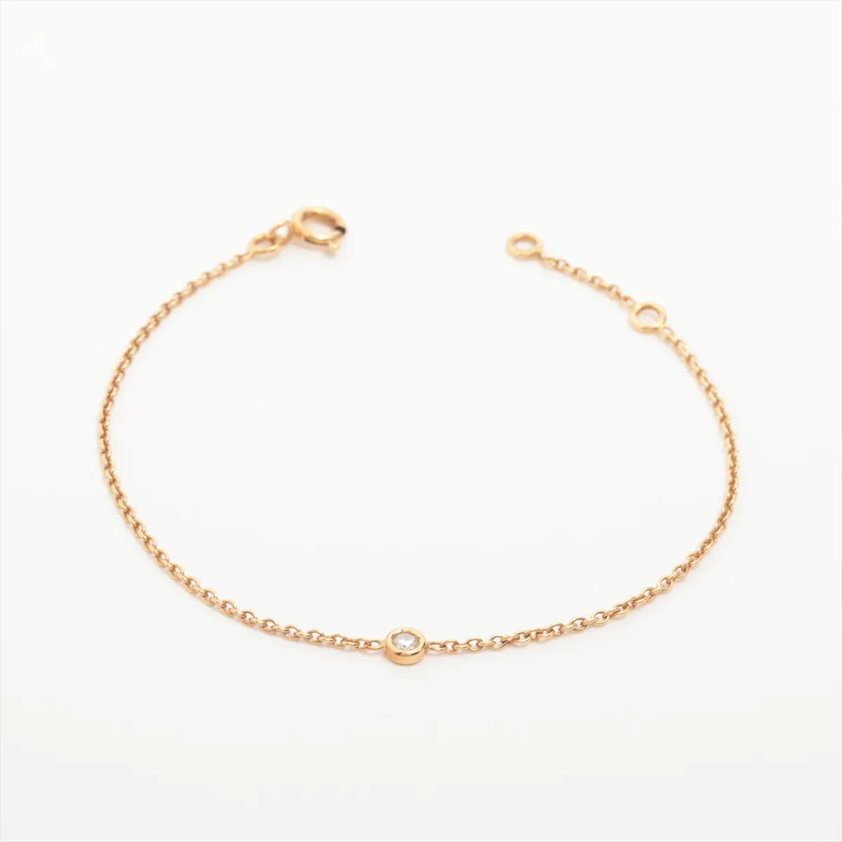 Mimi Wi 1P Diamond Bracelet 750 (Yellow Gold) 1.3g F3365 Clasp engraving