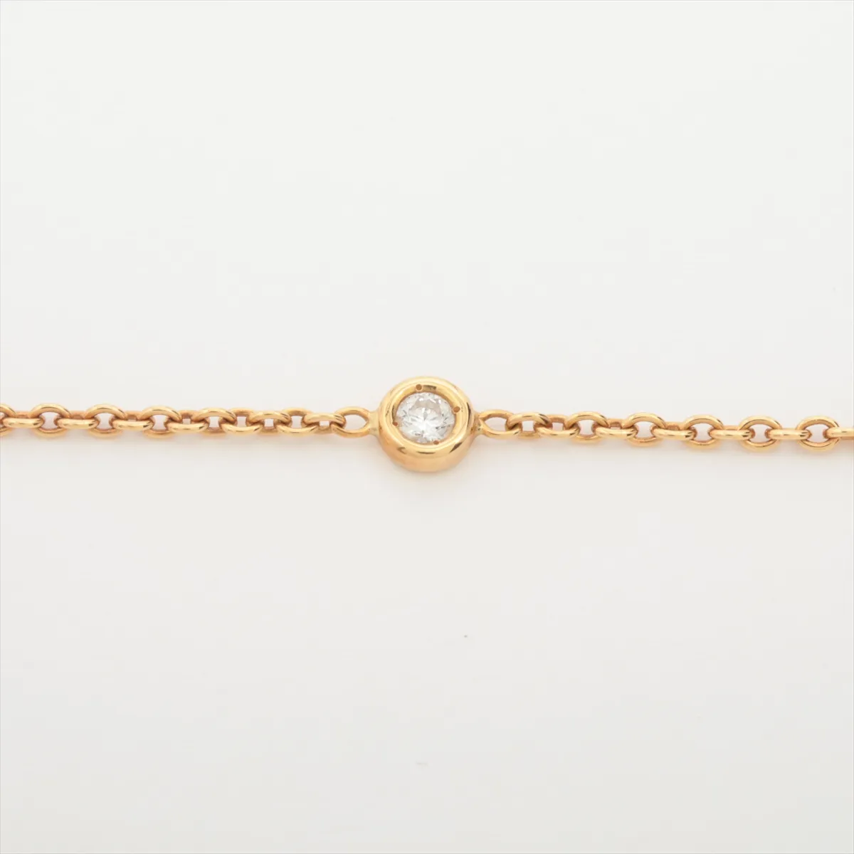 Mimi Wi 1P Diamond Bracelet 750 (Yellow Gold) 1.3g F3365 Clasp engraving — view 2