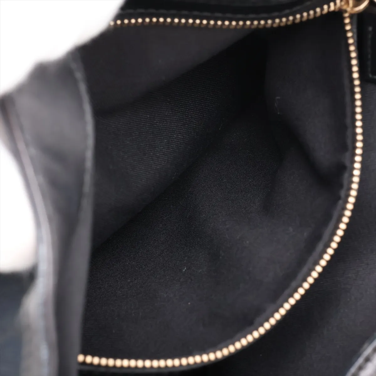 GG Canvas Horsebit 170013 Canvas x Leather Shoulder Bag Navy x Black — view 8