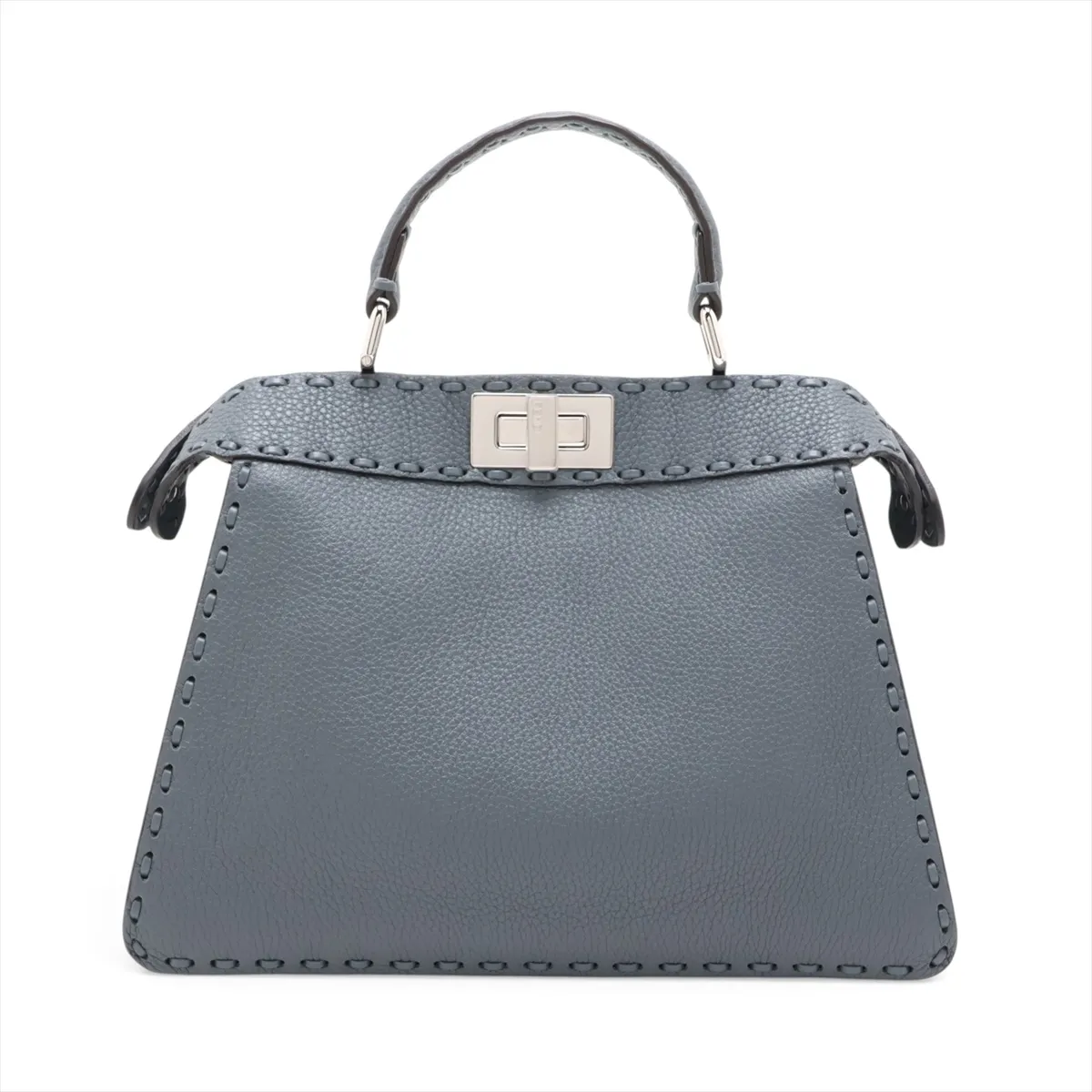 Selleria Peekaboo I.U. Small 8BN327 Leather 2-Way Handbag, Gray — view 2