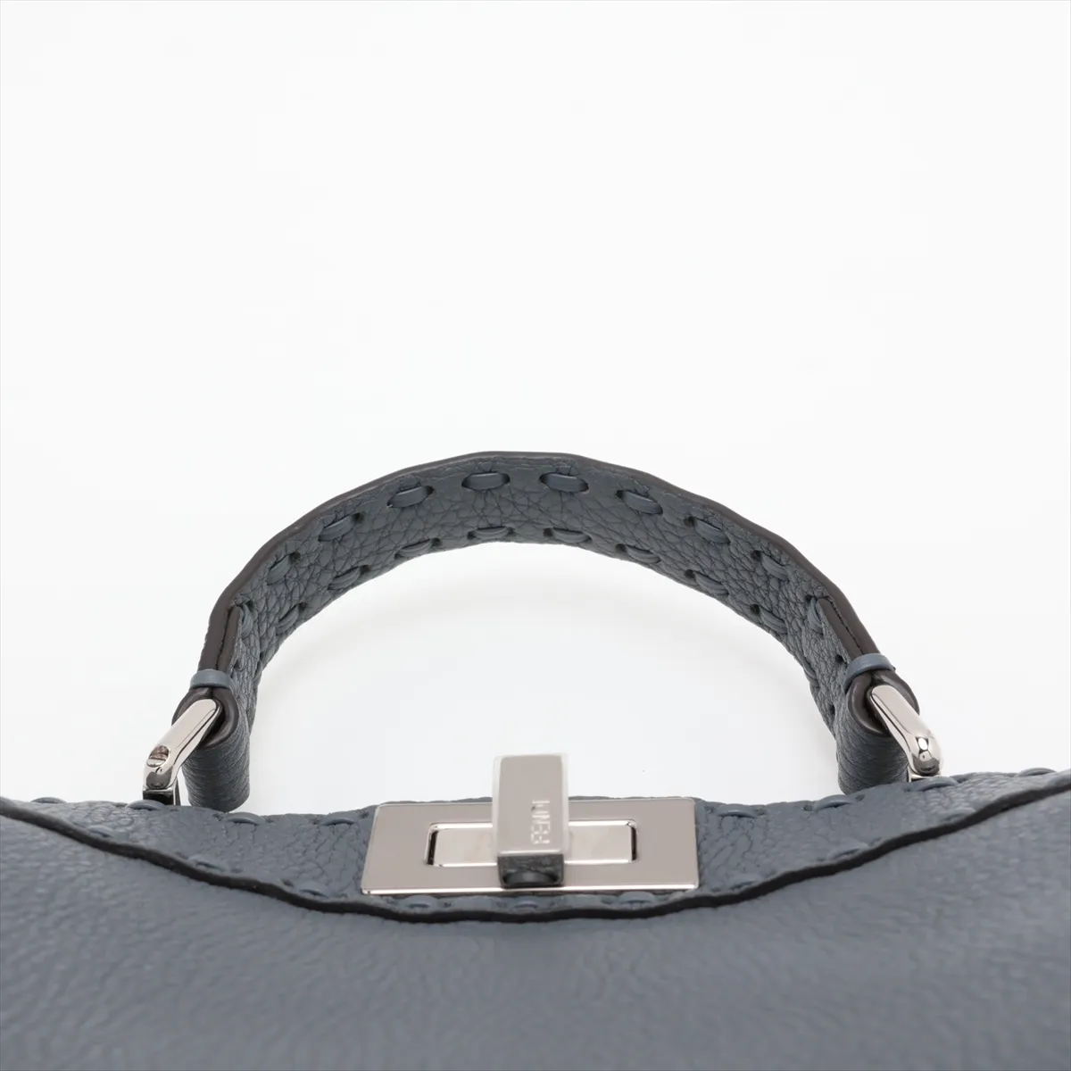 Selleria Peekaboo I.U. Small 8BN327 Leather 2-Way Handbag, Gray — view 6