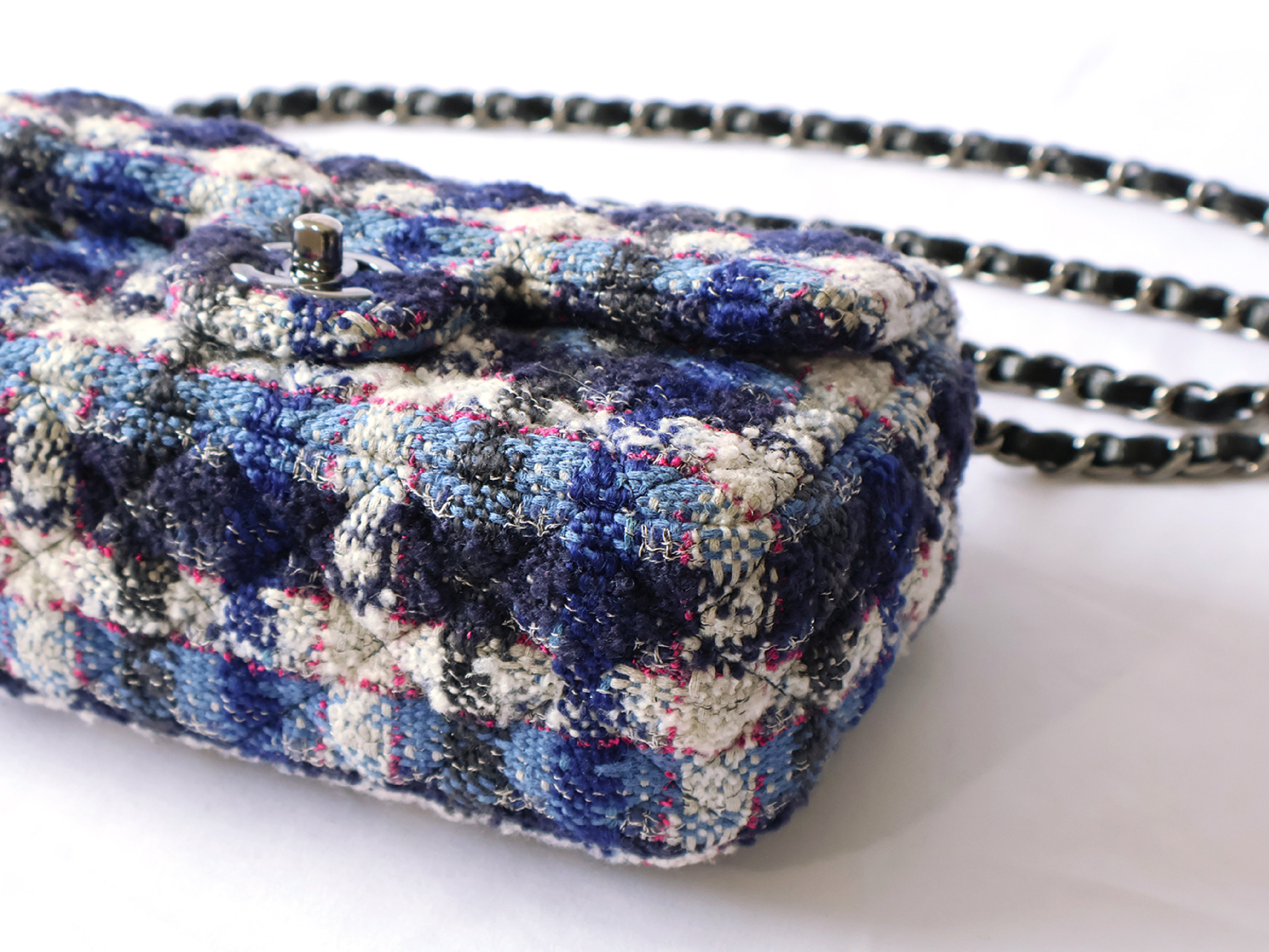 Mini Matelassé 20 Tweed Chain Shoulder Bag (with original seal, serial number 26) — view 3
