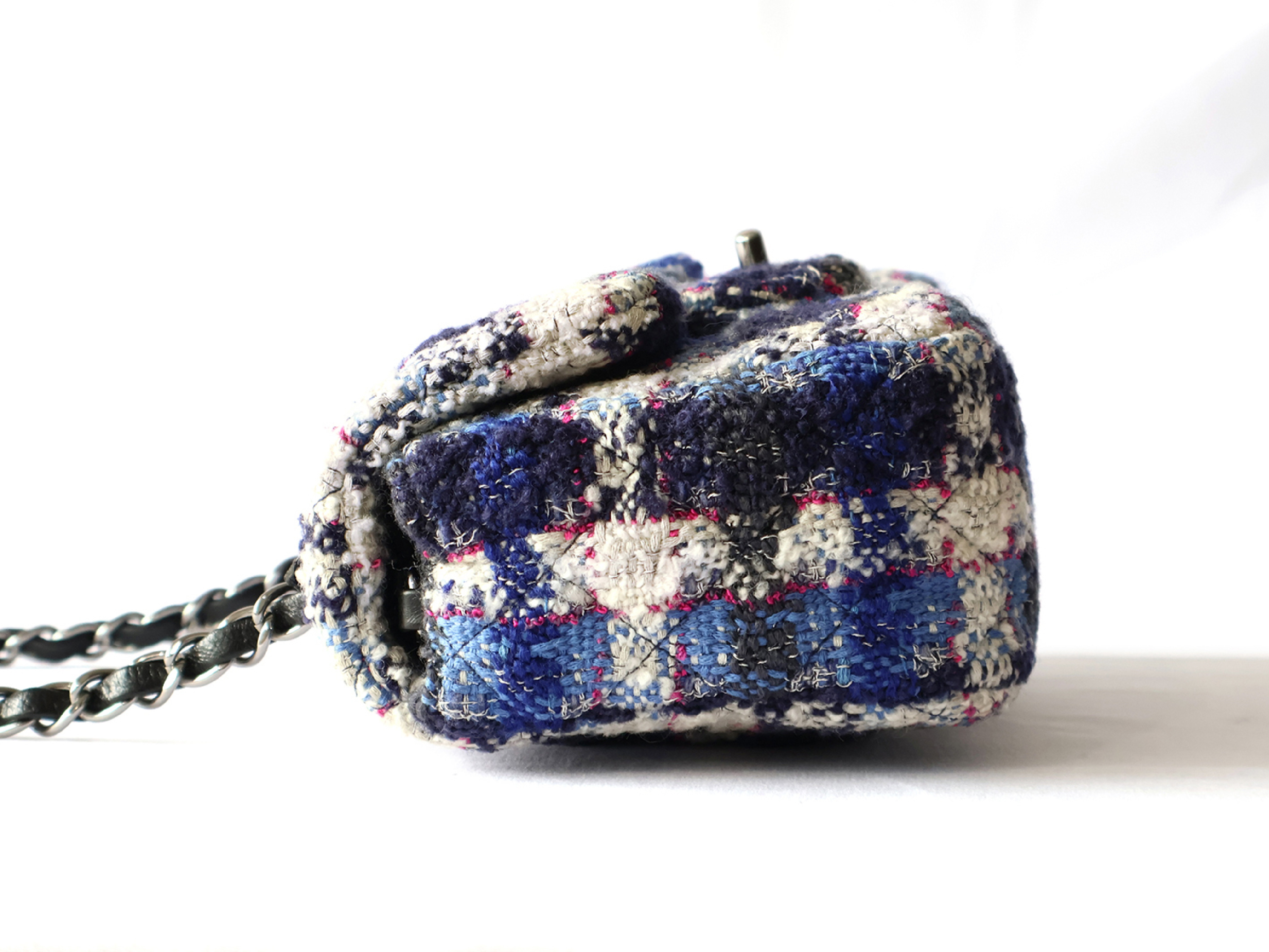 Mini Matelassé 20 Tweed Chain Shoulder Bag (with original seal, serial number 26) — view 7