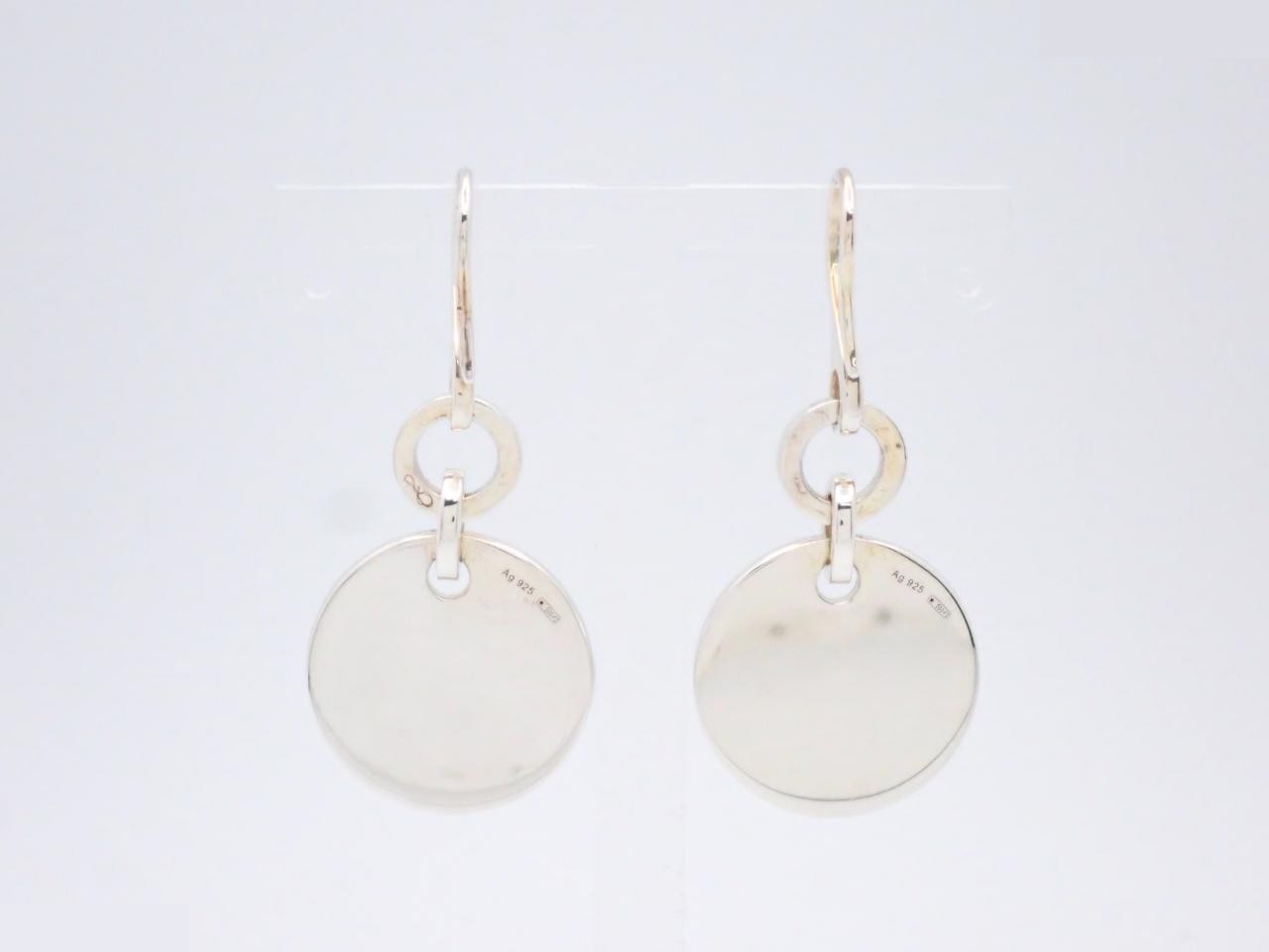 925 sterling silver coin earrings, with box, 12.8g — view 2
