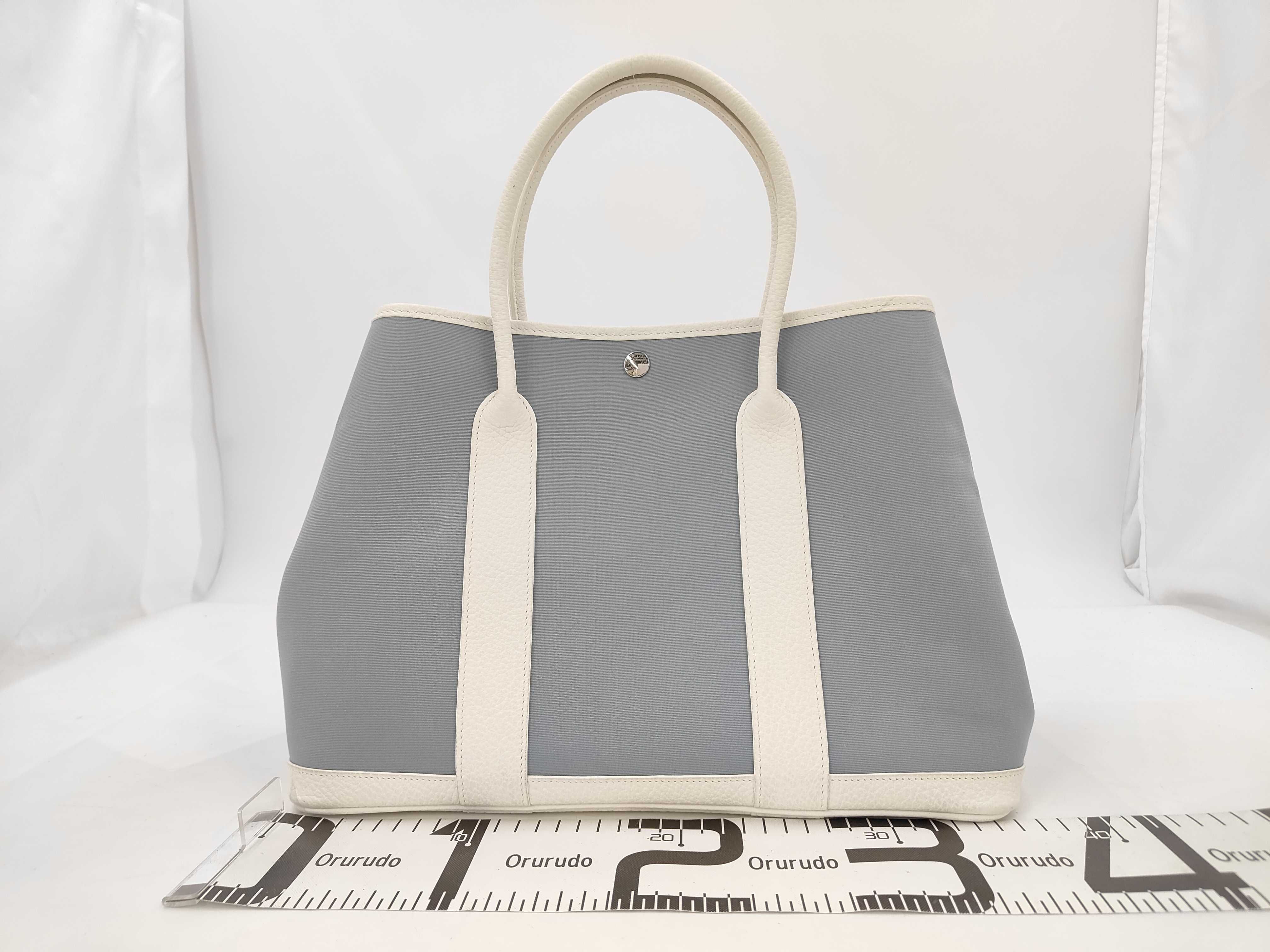 Garden Party 36 PM Toile Officier x Country Blue x White Silver Hardware R Handbag — view 2