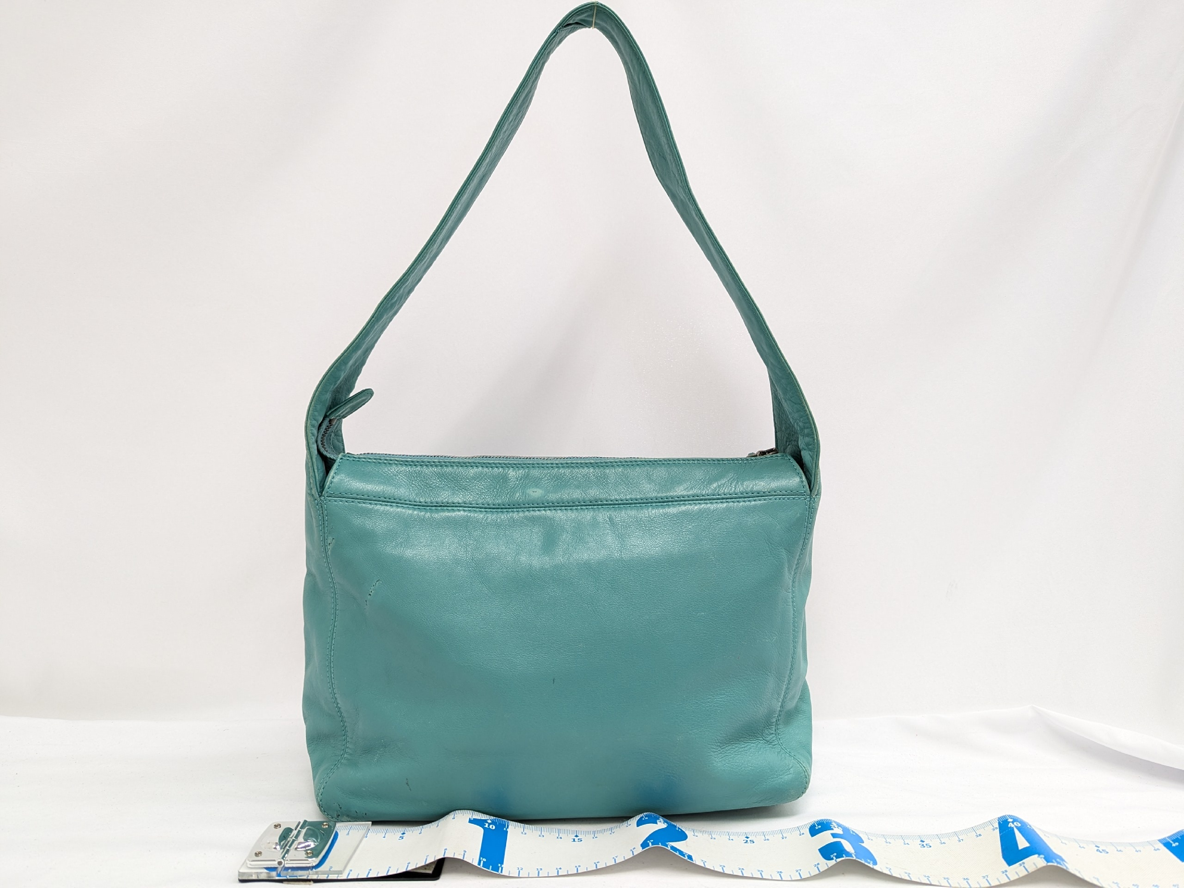 Calfskin One-Shoulder Bag, Emerald Green, Series 5 Handbag — view 2