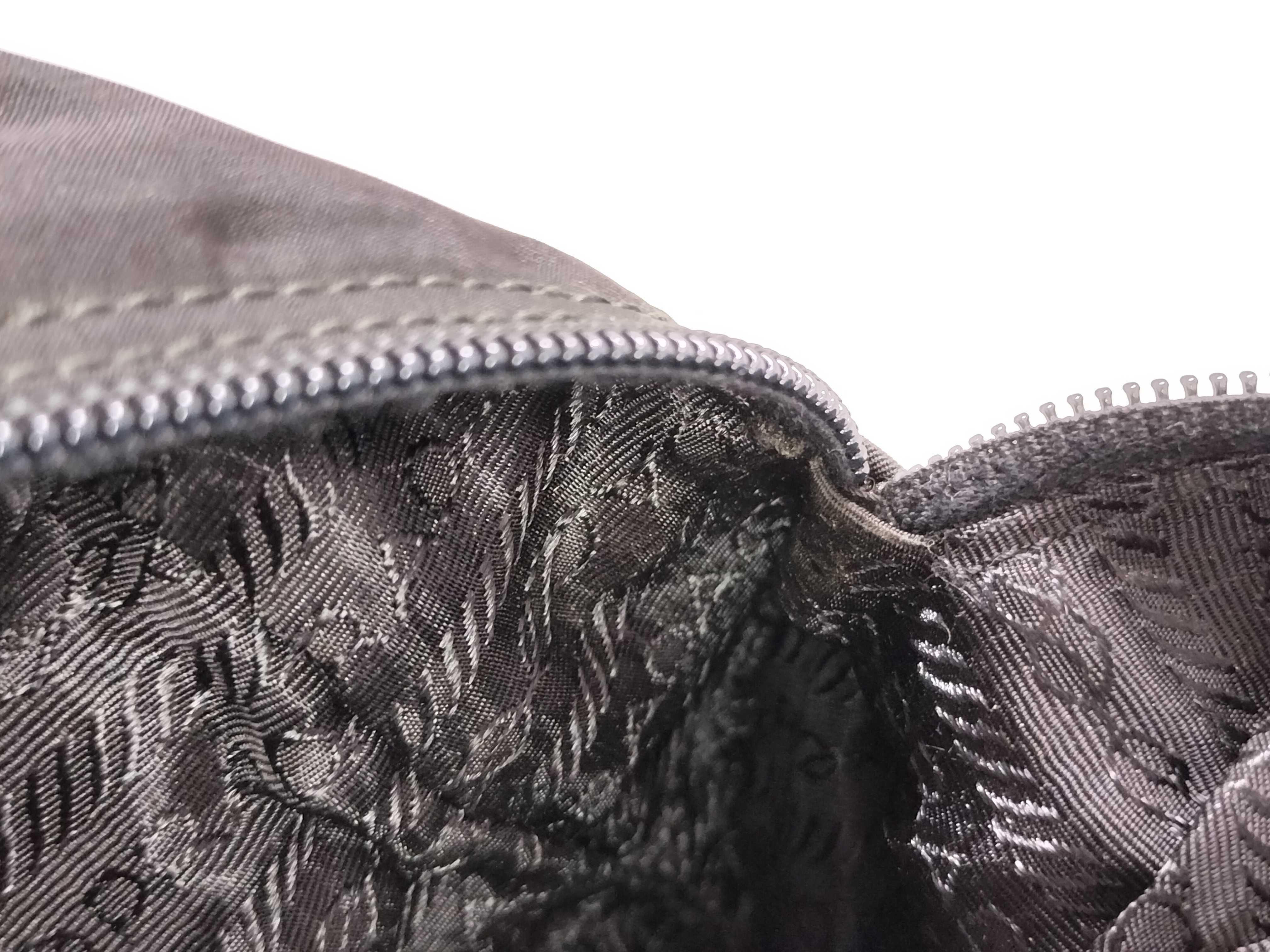 Nylon Prada Handbag Triangle Logo Nylon Black Handbag — view 13