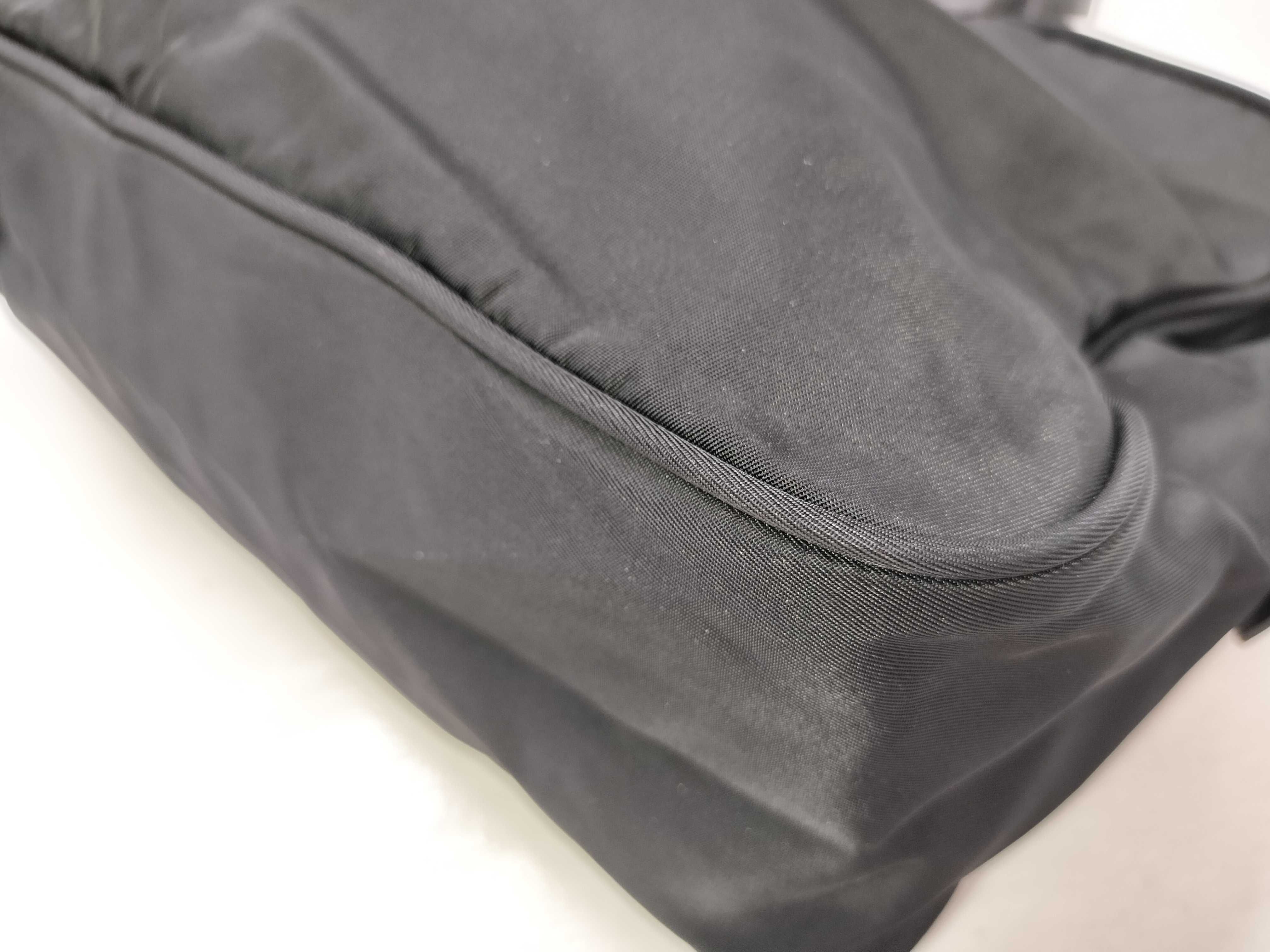 Nylon Prada Handbag Triangle Logo Nylon Black Handbag — view 7