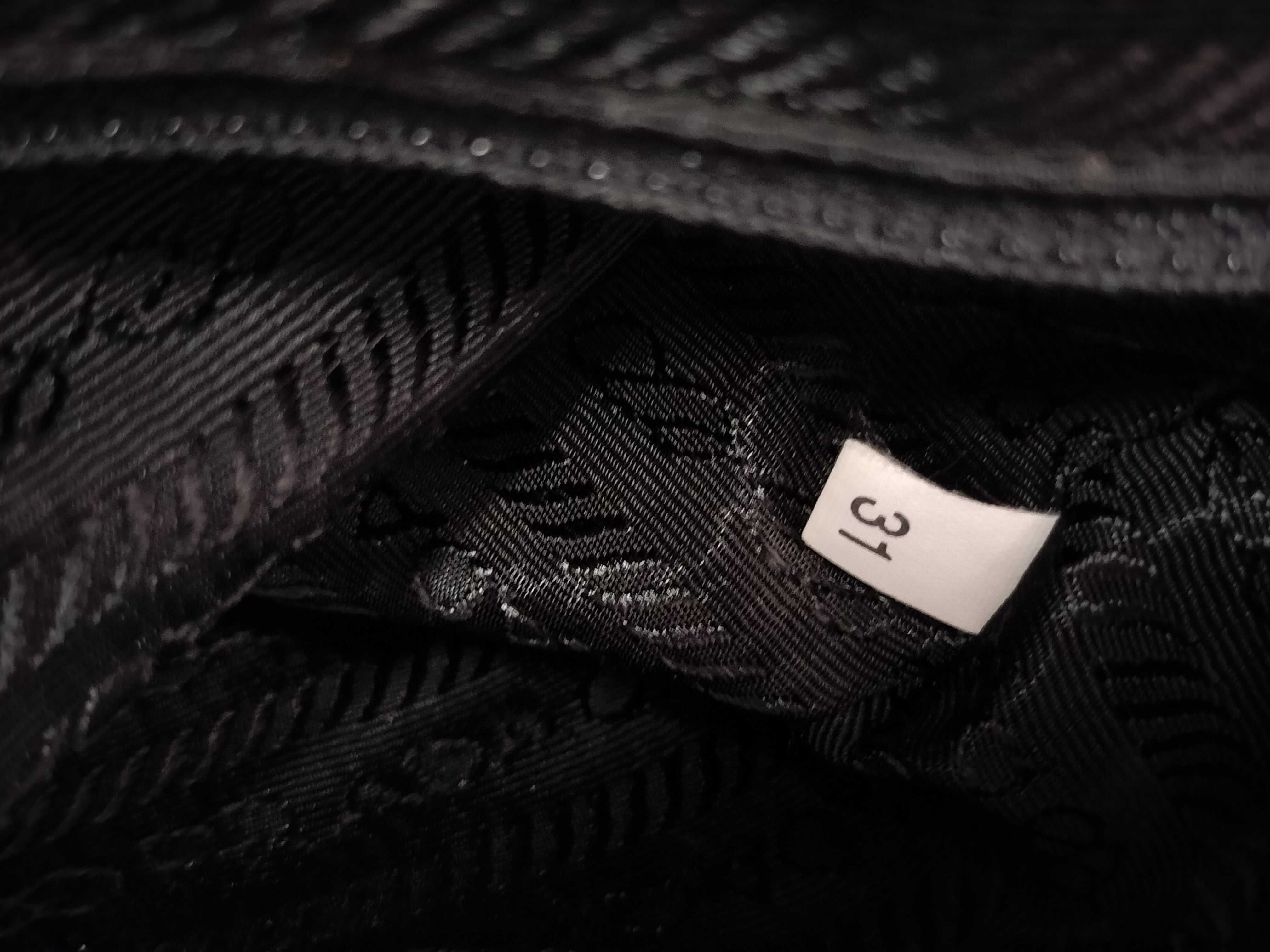 Nylon Prada Handbag Triangle Logo Nylon Black Handbag — view 10